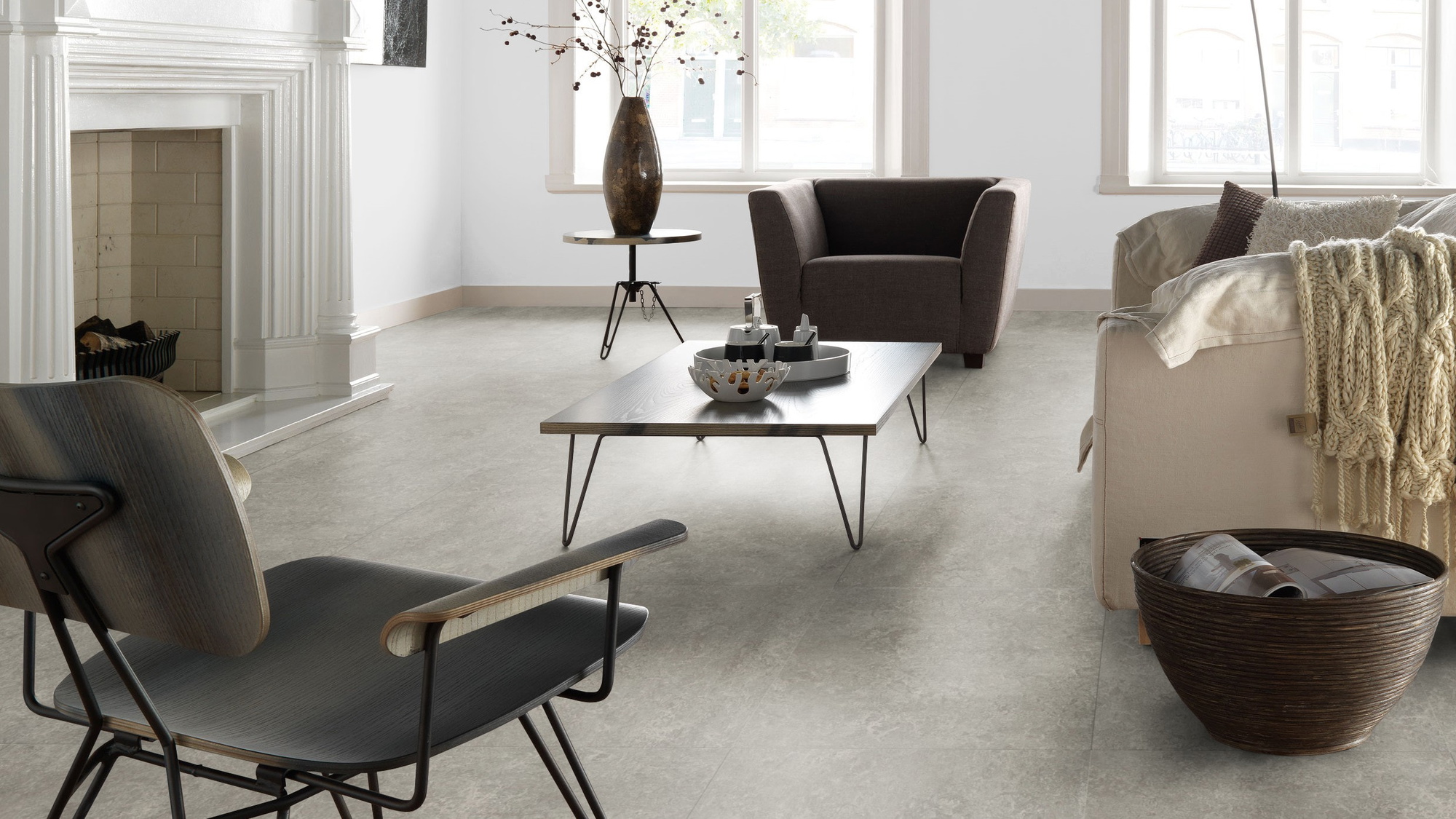 Forbo Flooring Linoleum Marmoleum Modular Neutral Serene Grey t3146 Forbo Flooring Linoleum Marmoleum Modular Neutral Serene Grey t3146