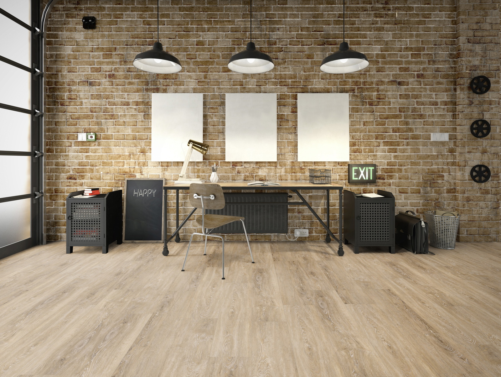 Milieubild Industrielles Wohnzimmer mit Arbeitsbereich - Friends by ter Hürne 1188240002