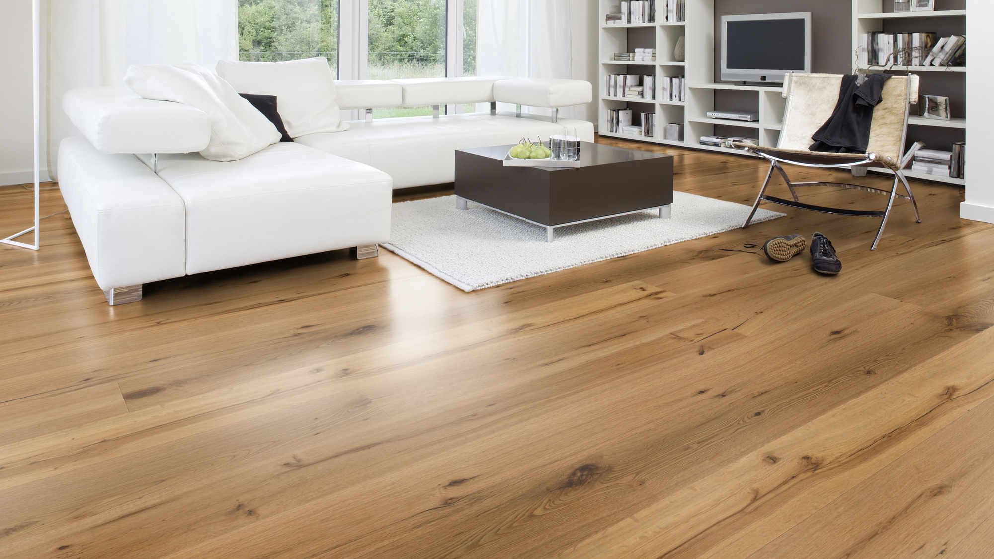 Milieubild Modernes Wohnzimmer mit Wohnlandschaft - Wicanders Wise Parkett Essential Hamburg Milieubild Modernes Wohnzimmer mit Wohnlandschaft - Wicanders Wise 82000873