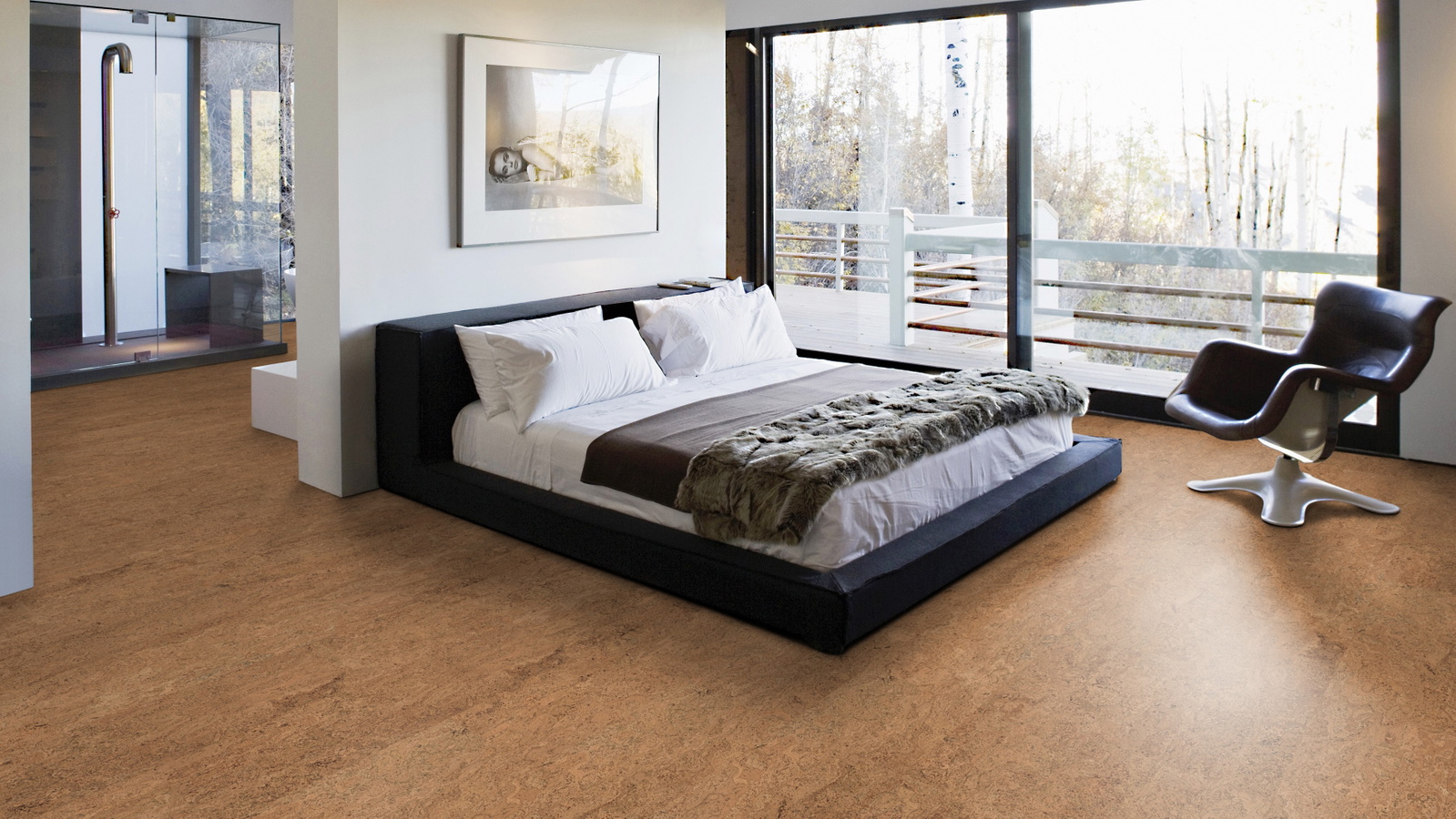 Milieubild Schlafzimmer mit Balkon - Wicanders Wise 80002241