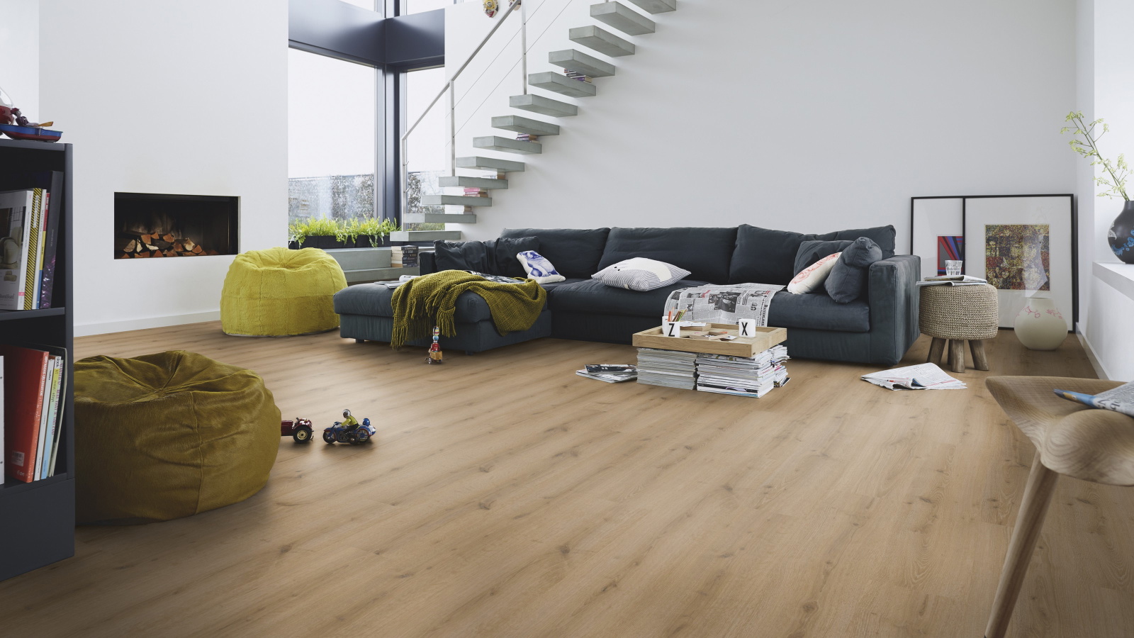 Milieubild Modernes Wohnzimmer mit Kamin - MEISTER 600014-1288198-07120