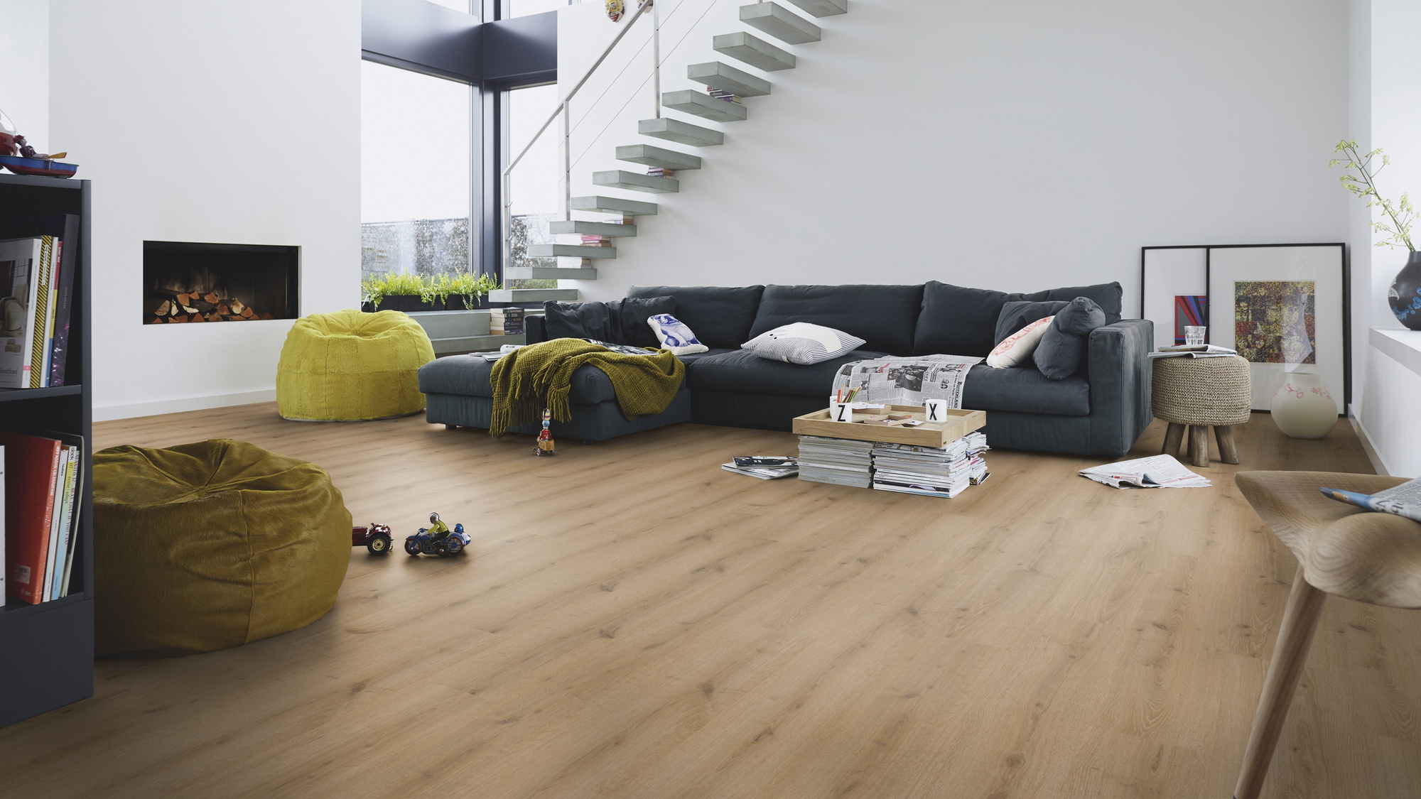 Milieubild Modernes Wohnzimmer mit Kamin - MEISTER 600014-1288198-07120
