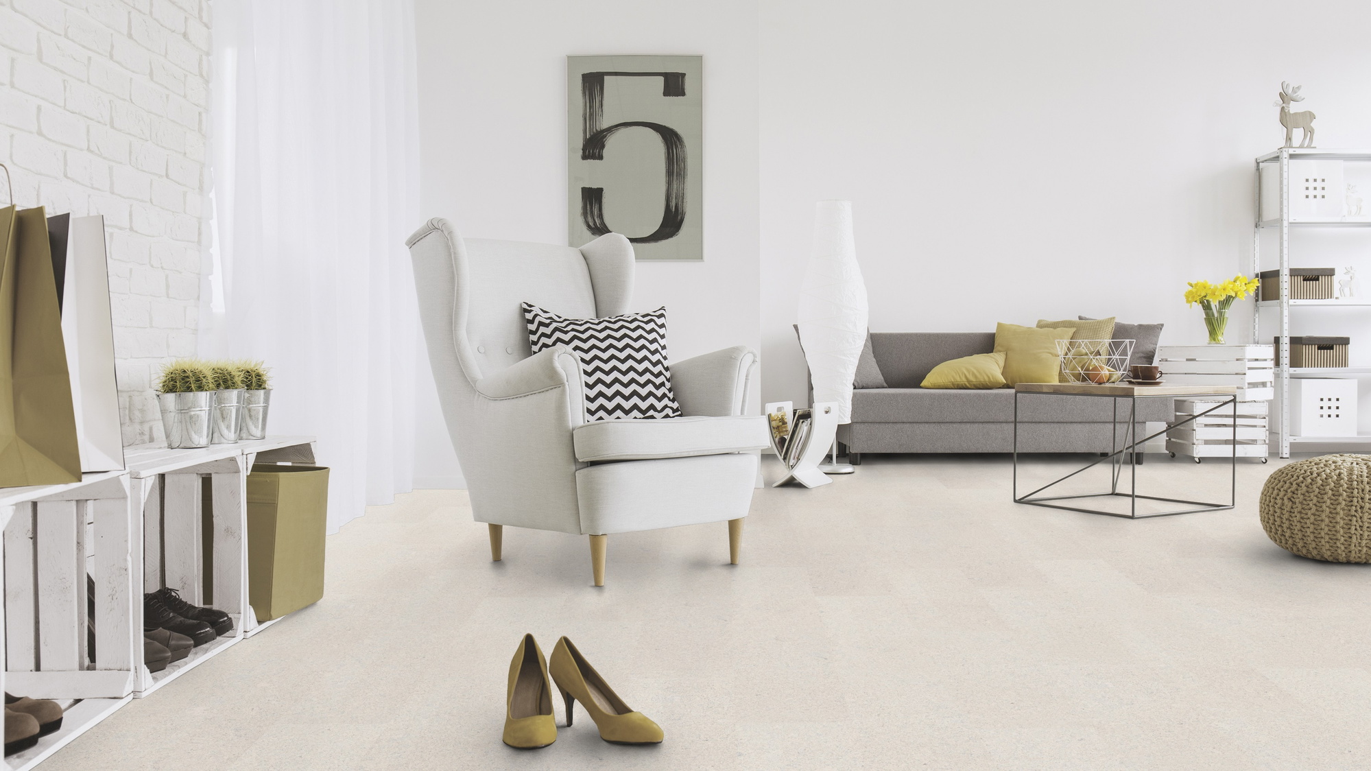 Milieubild Wohnzimmer mit Sessel und Sofa - Wicanders Wise 80001642