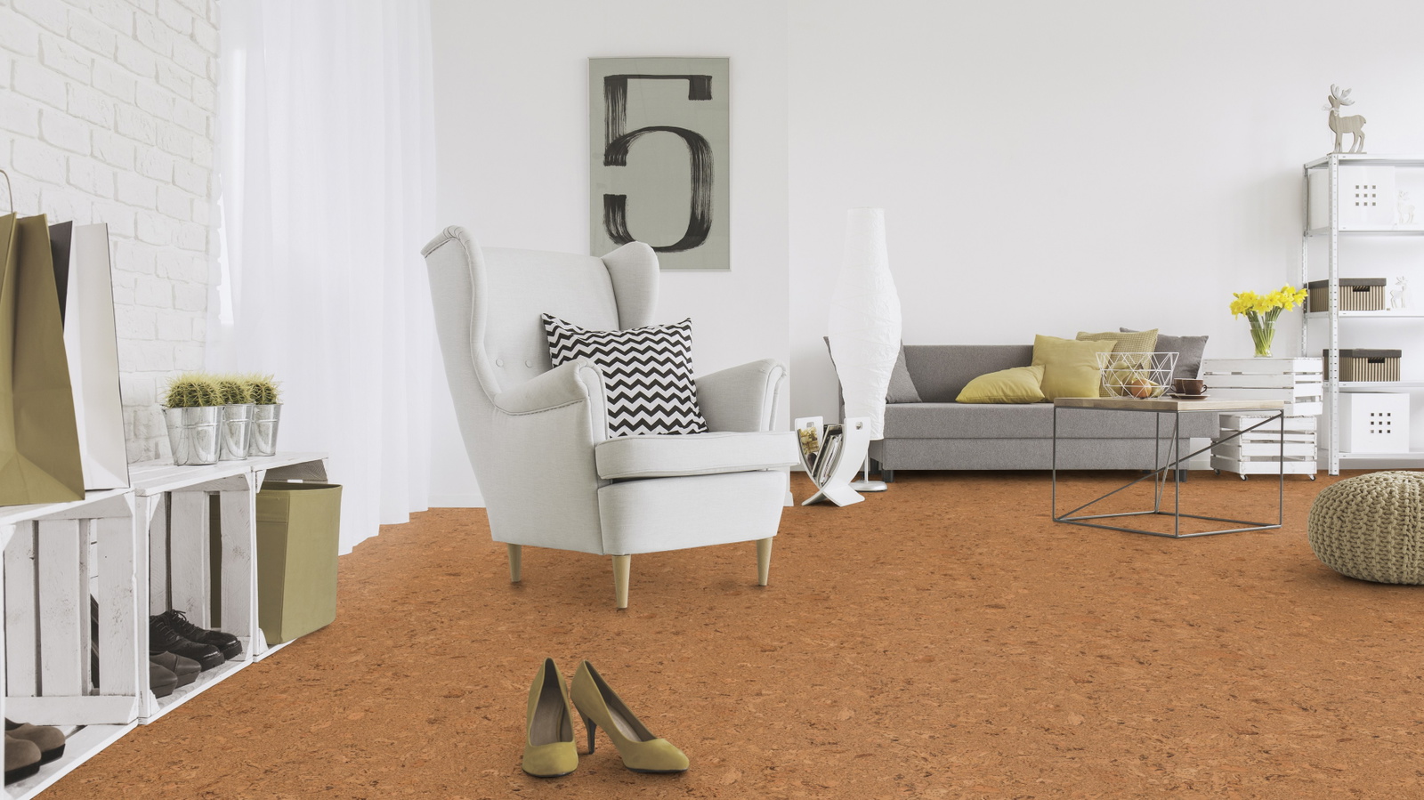 Milieubild Wohnzimmer mit Sessel und Sofa - Wicanders Wise 80002239