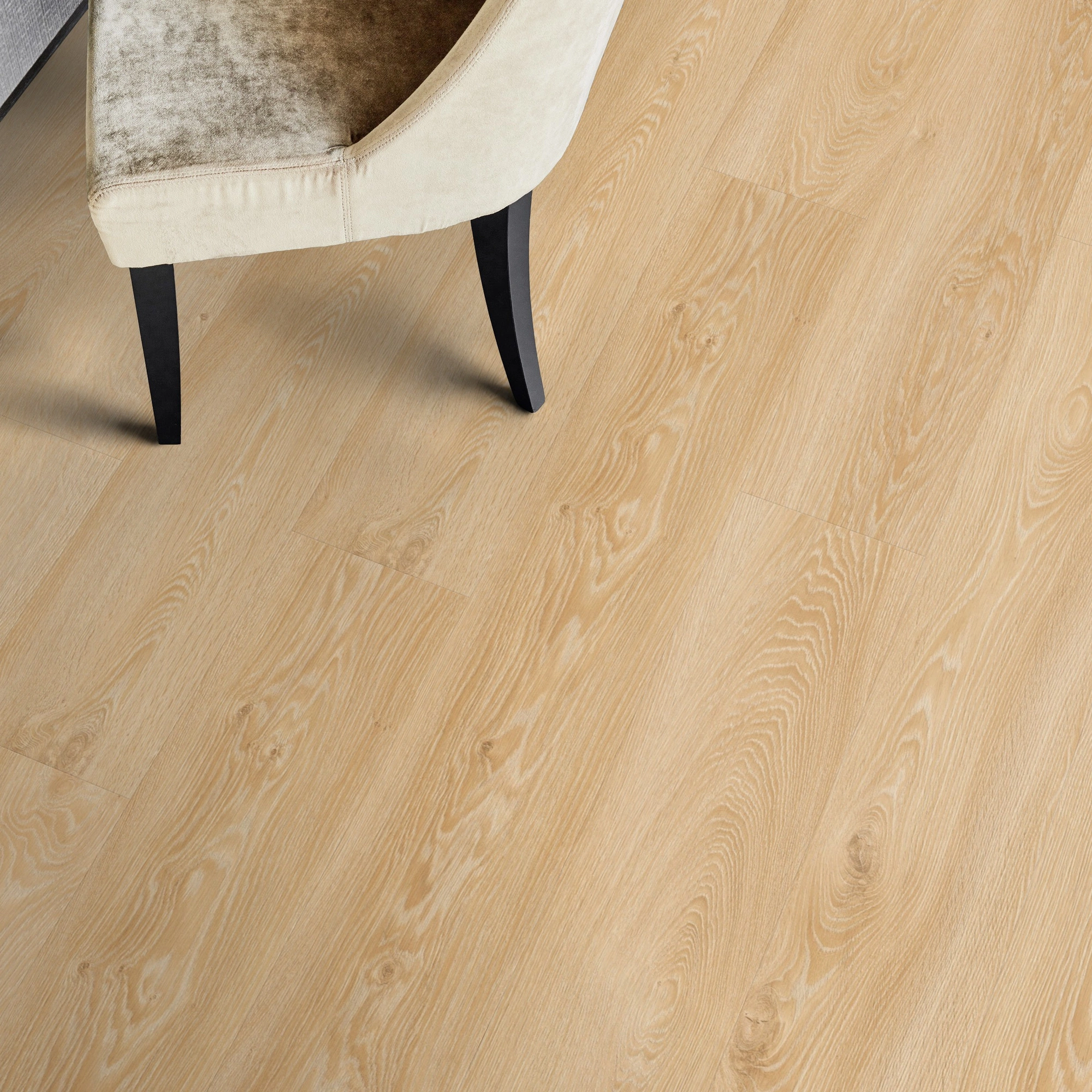 Milieubild Esszimmer - Draufsicht - Tarkett Klebe-Vinyl Essence 30 Cool Oak Classical Milieubild Esszimmer - Draufsicht - Tarkett 260055001