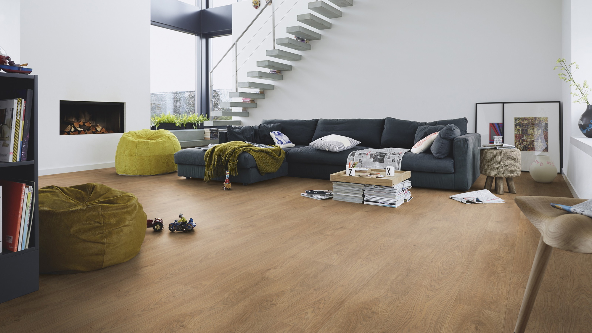 Milieubild Modernes Wohnzimmer mit Kamin - MEISTER 600014-1288198-07149