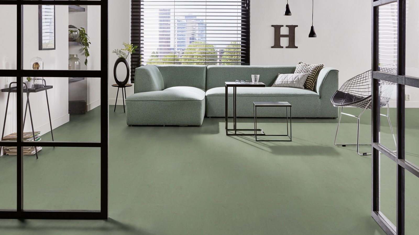 Forbo Flooring Linoleum Marmoleum Modular Accent Pine Forest t3750