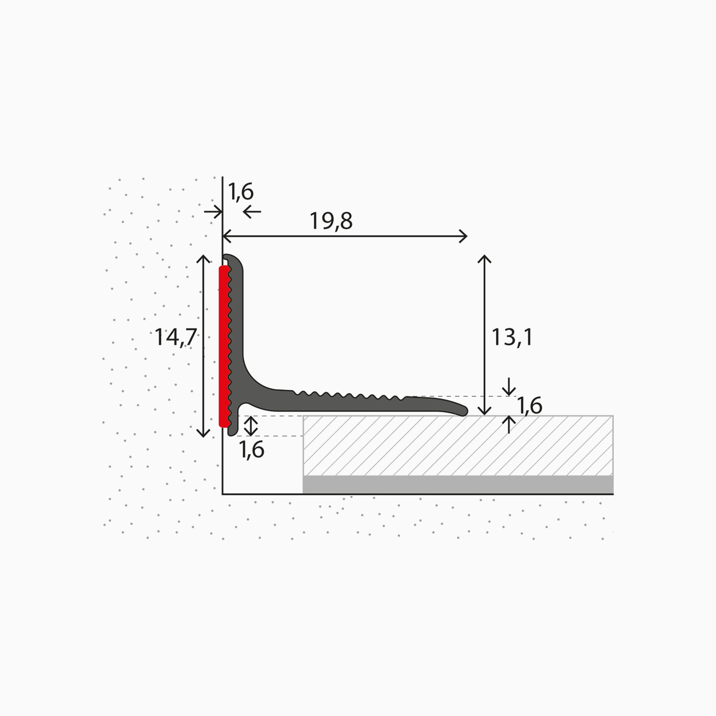 Prinz Wandanschlussprofil Nr. 290 250cm