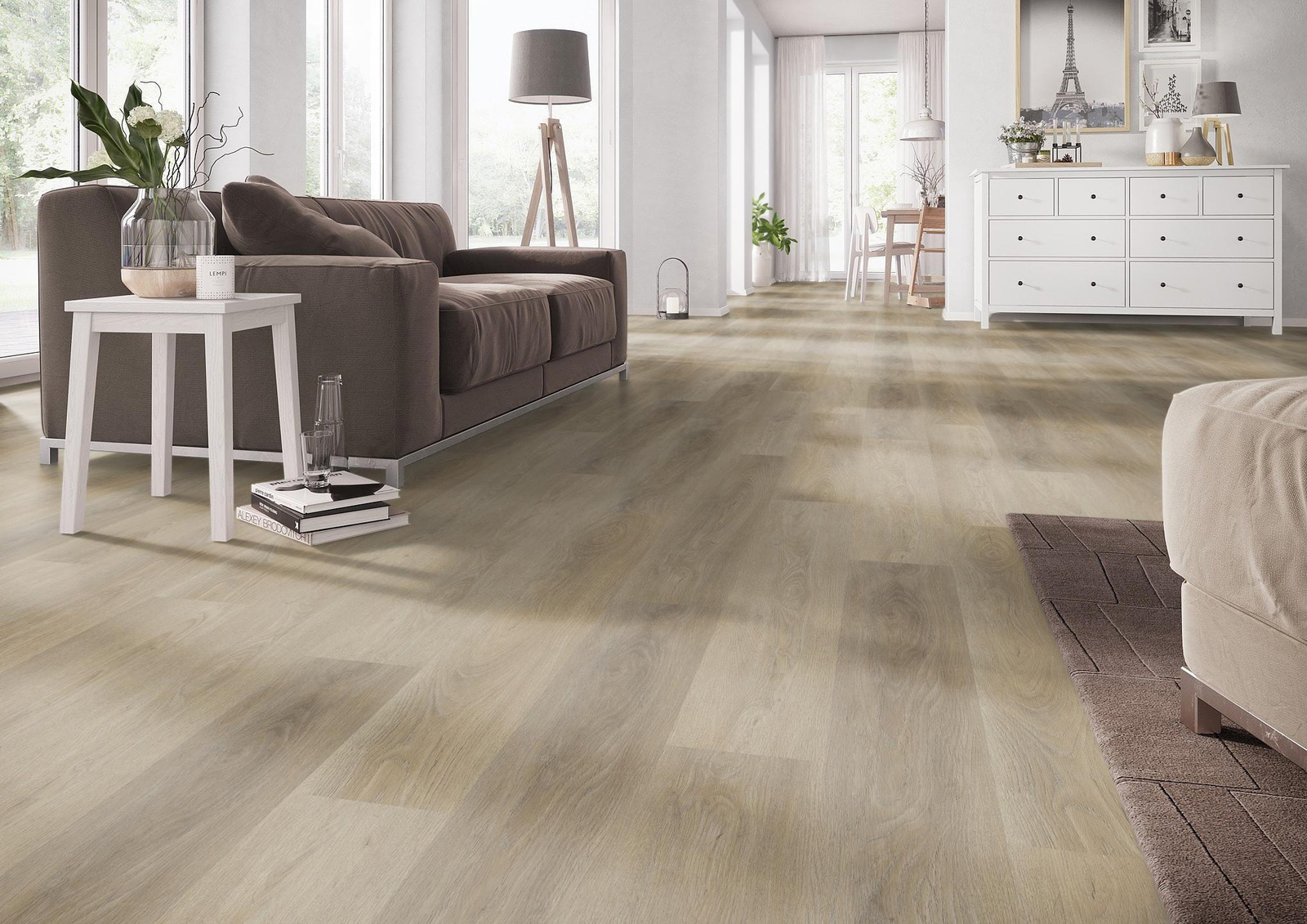 Milieubild Wohnzimmer mit Couch - nexflor NXF-60030-017