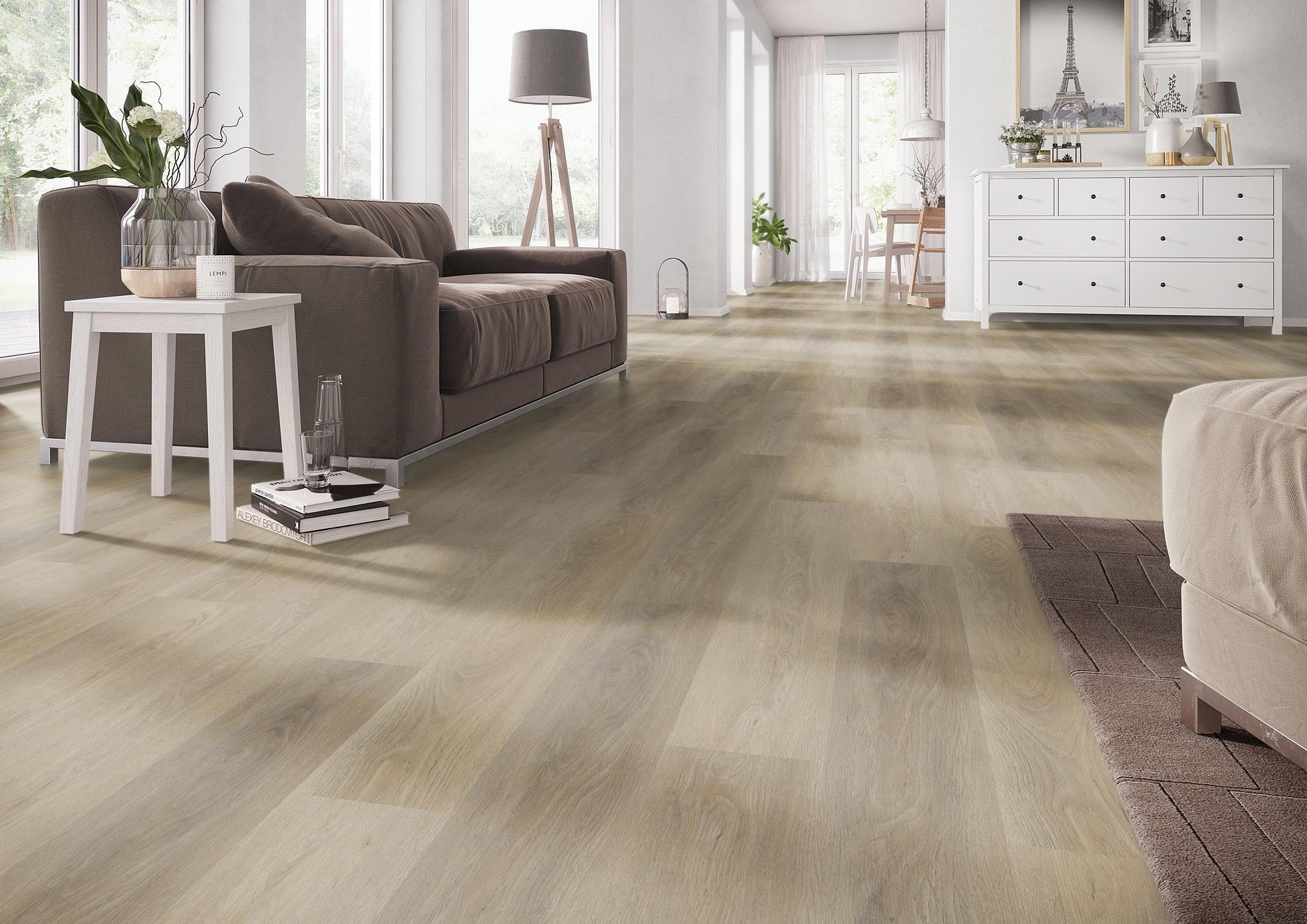 Milieubild Wohnzimmer mit Couch - nexflor NXF-60030-017