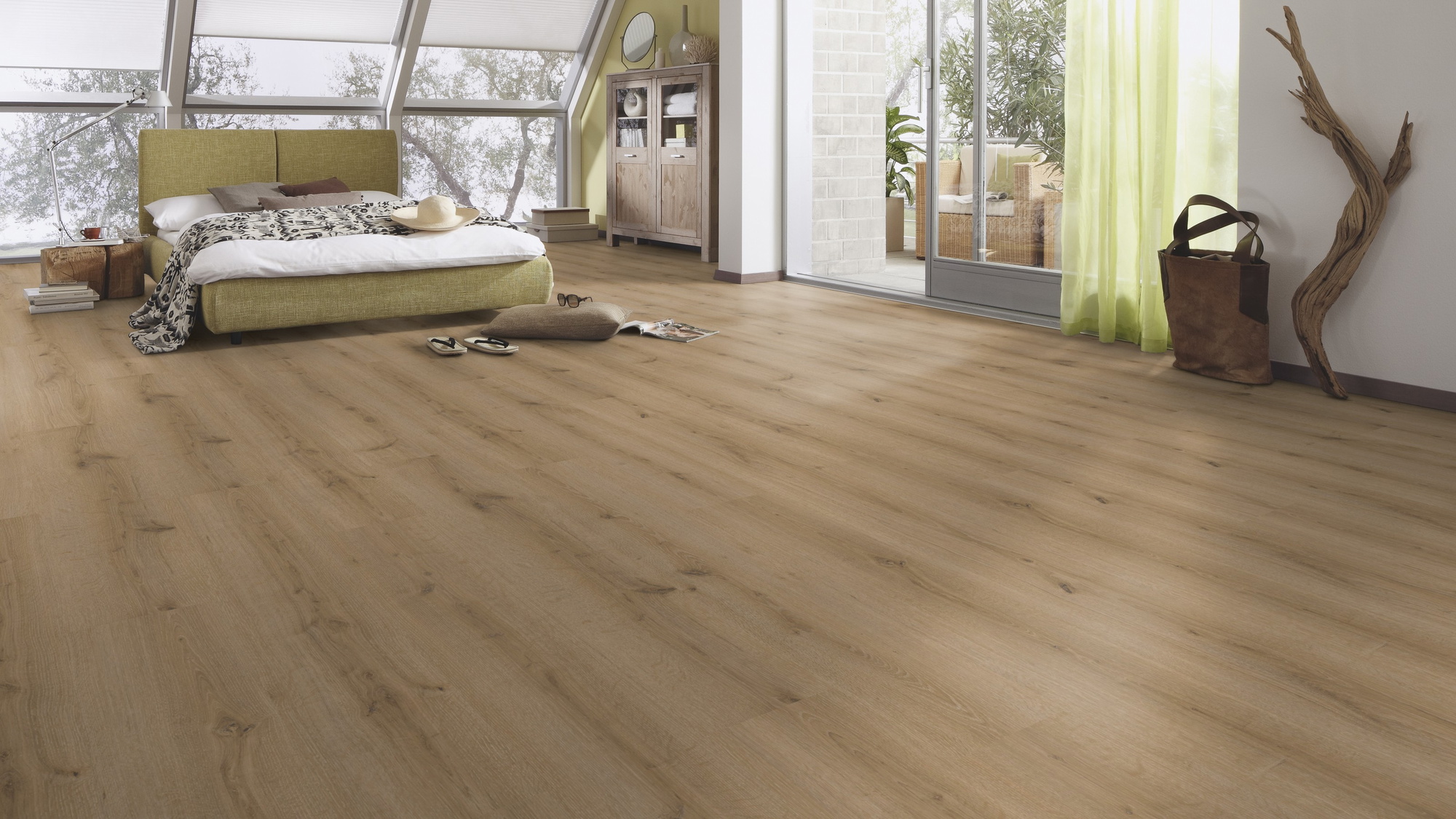 Milieubild Schlafzimmer im modernen Dachgeschoss - MEISTER 600014-1288198-07120
