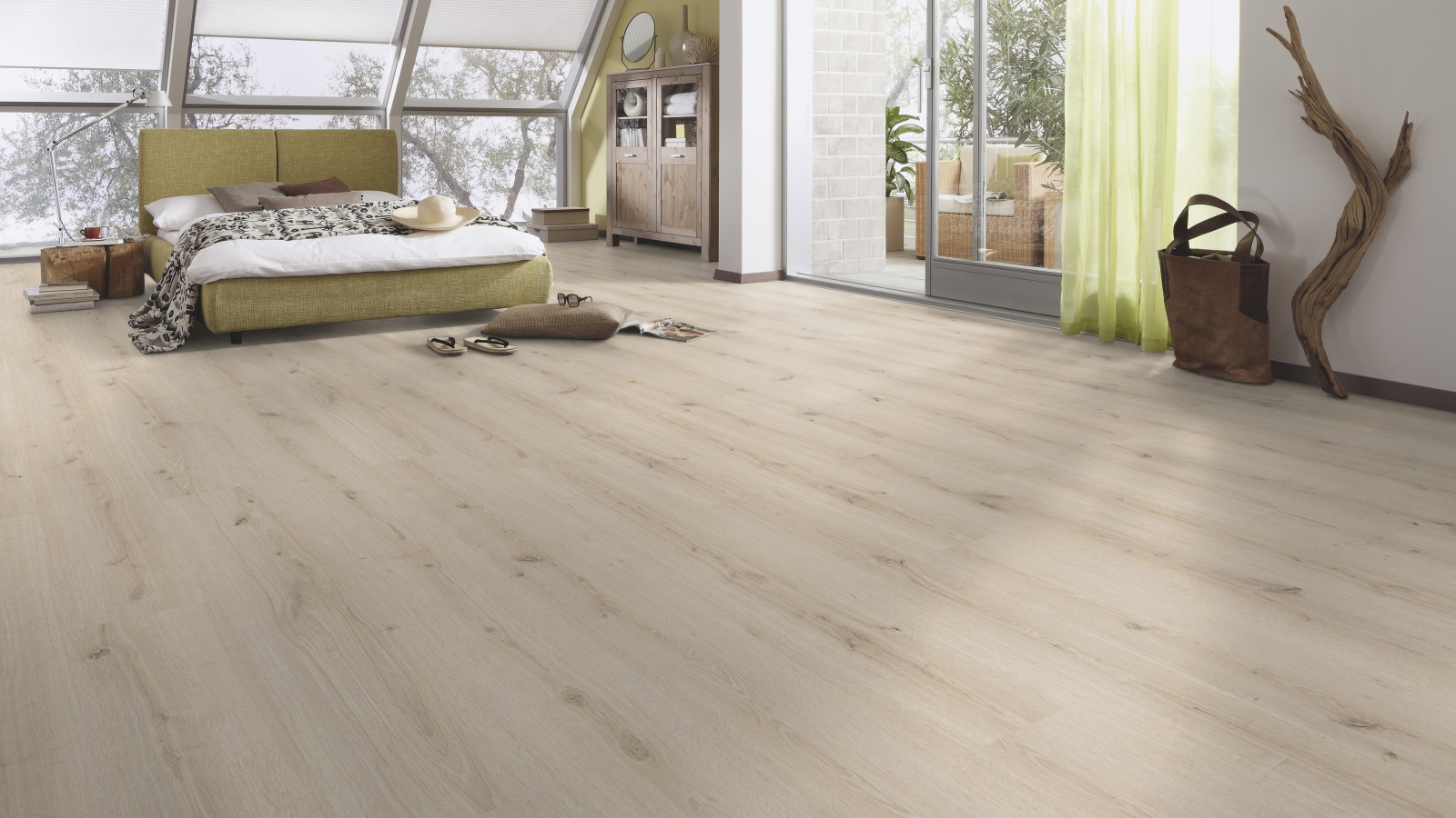 Milieubild Schlafzimmer im modernen Dachgeschoss - MEISTER 600014-1288198-07119