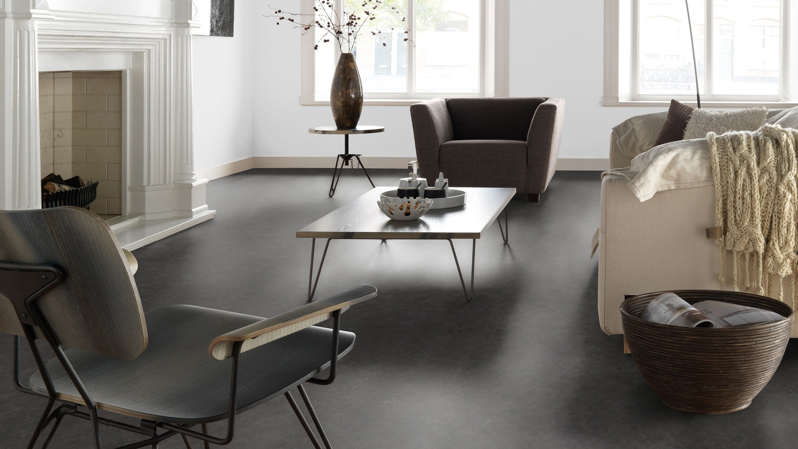 Forbo Flooring Linoleum Marmoleum Click Black Hole 633707