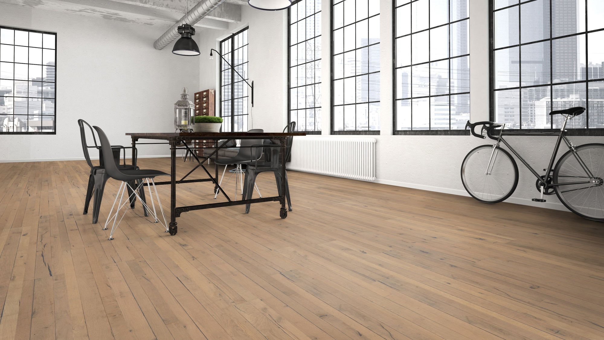 Milieubild Wohnzimmer im industriellen Stil - Bennett & Jones Parkett London Calling Oak No.8 Docklands Milieubild Wohnzimmer im industriellen Stil - Bennett & Jones 1148011012
