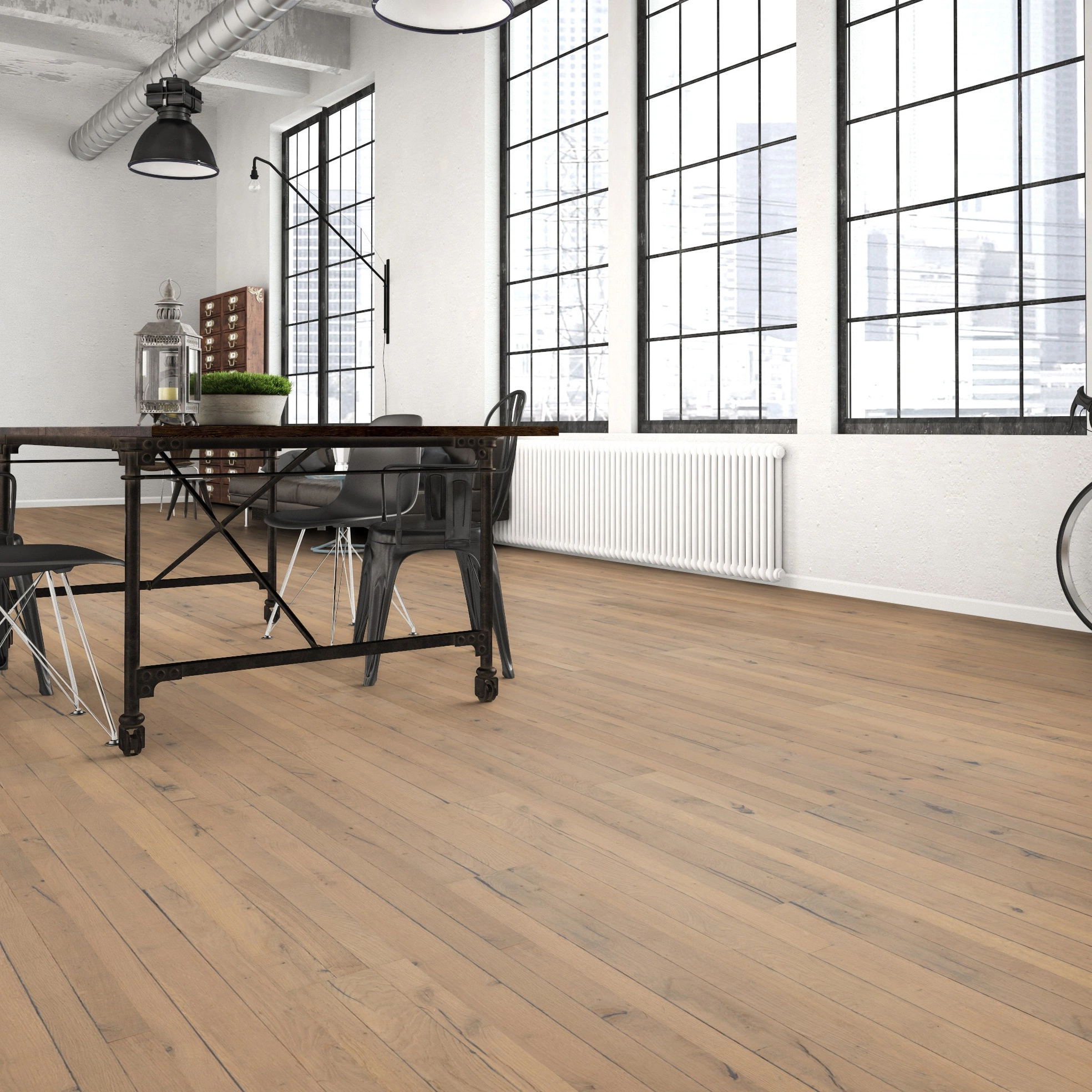 Milieubild Wohnzimmer im industriellen Stil - Bennett & Jones Parkett London Calling Oak No.8 Docklands Milieubild Wohnzimmer im industriellen Stil - Bennett & Jones 1148011012