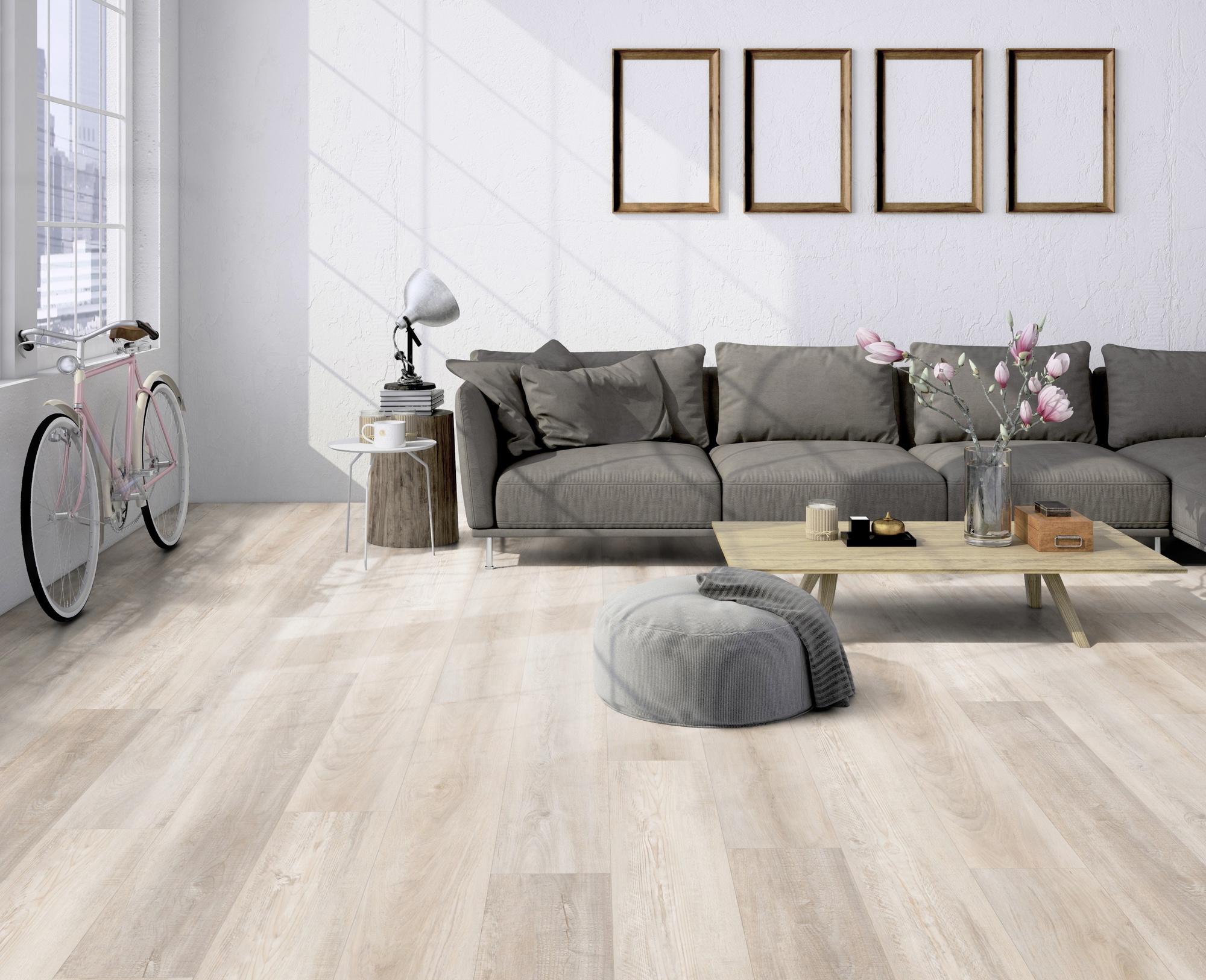 Milieubild Helles Wohnzimmer im Standwohnung - Friends by ter Hürne Klebe-Vinyl Eiche Clara Milieubild Helles Wohnzimmer im Standwohnung - Friends by ter Hürne 1188210103