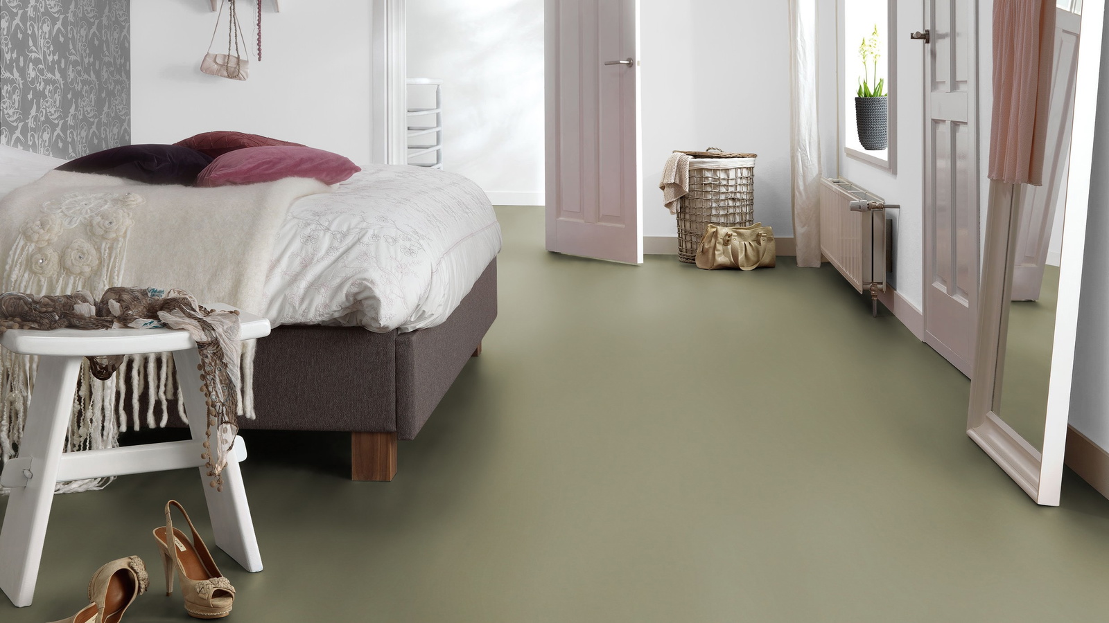 Forbo Flooring Linoleum Marmoleum Click Rosemary Green 333355