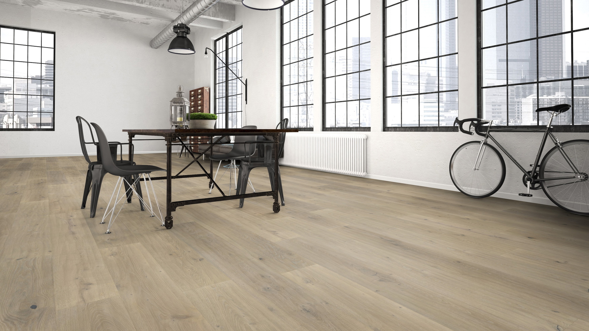 Milieubild Wohnzimmer im industriellen Stil - Bennett & Jones Parkett Grand Houses Oak No.20 Howard Milieubild Wohnzimmer im industriellen Stil - Bennett & Jones 1148012298