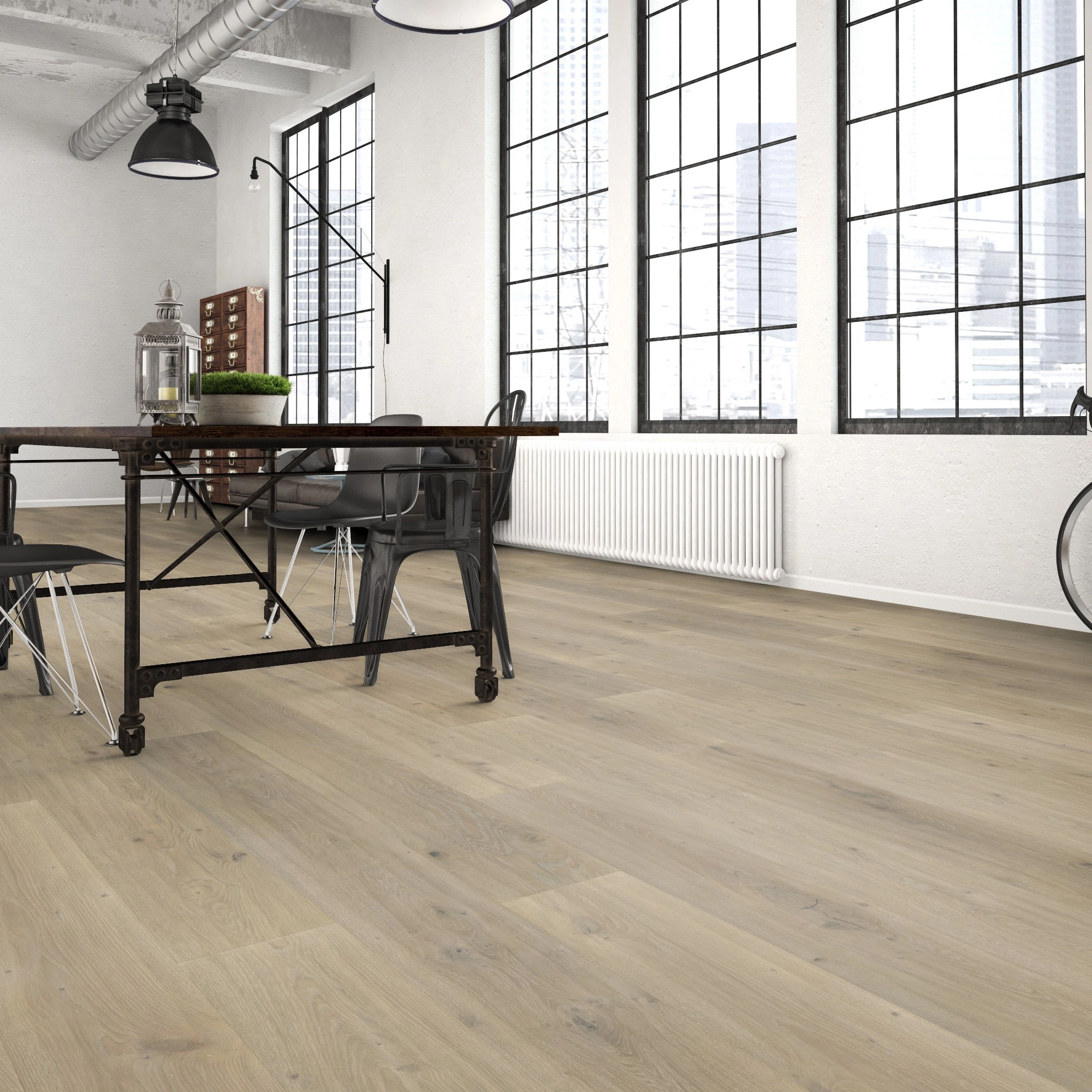 Milieubild Wohnzimmer im industriellen Stil - Bennett & Jones Parkett Grand Houses Oak No.20 Howard Milieubild Wohnzimmer im industriellen Stil - Bennett & Jones 1148012298