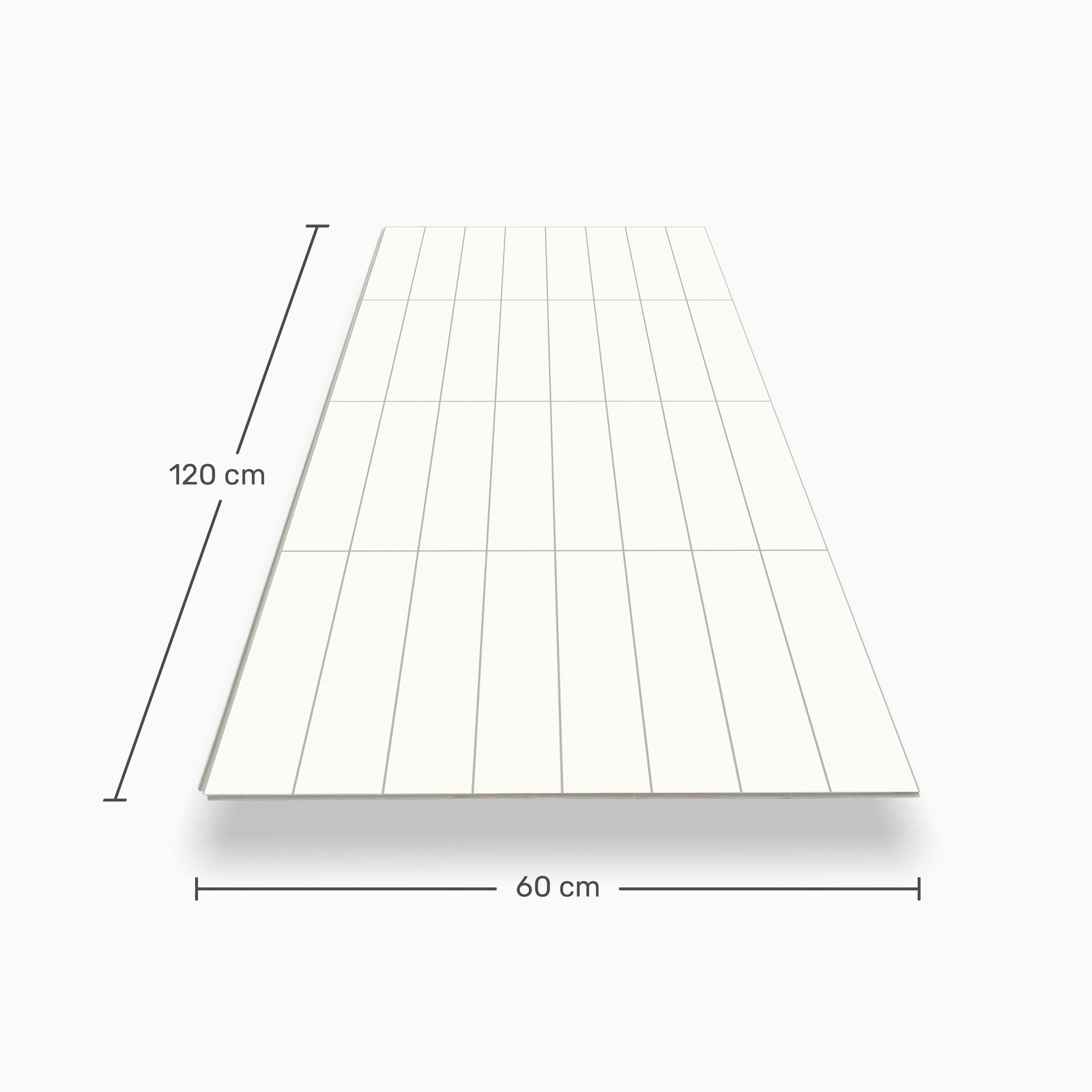 nexwall SPC Wandverkleidung Remura XL White Metro 120cm