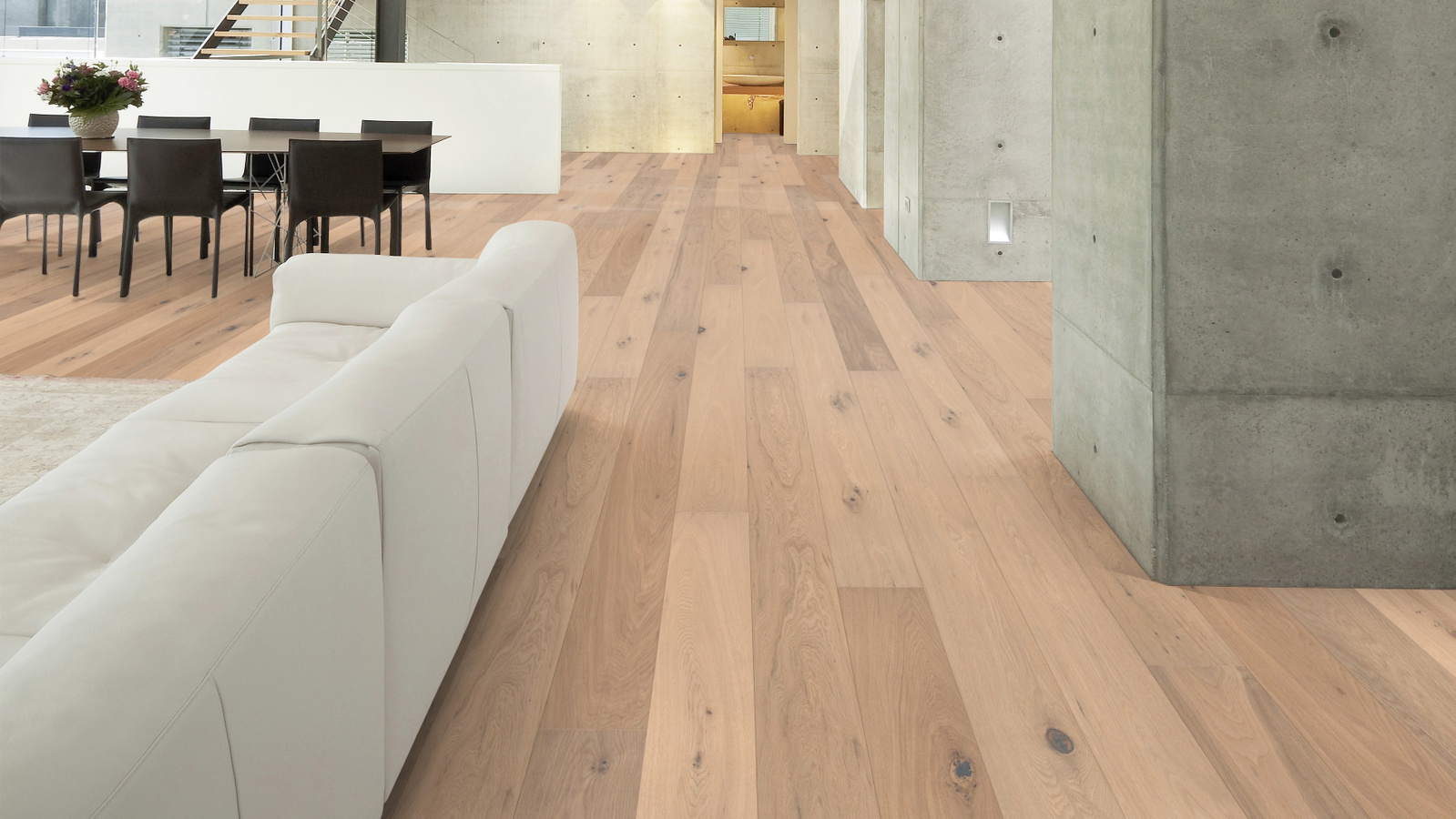Wicanders Parkett Kentucky Houston RW04244 Rustikal Holzstruktur Natur-Geölt Weiß