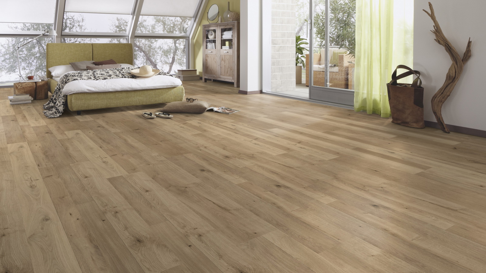 Milieubild Schlafzimmer im modernen Dachgeschoss - MEISTER 600012-1288198-06675