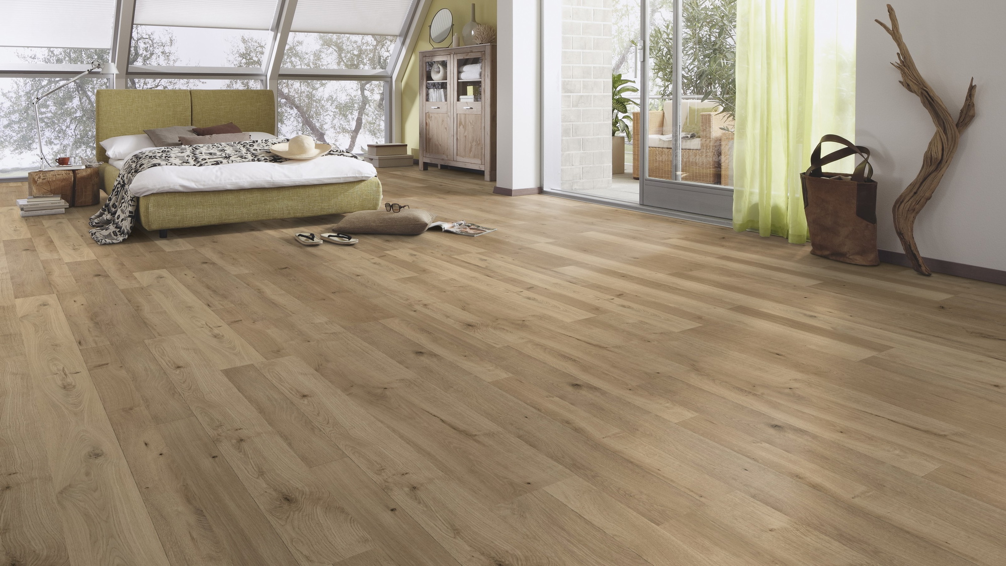 Milieubild Schlafzimmer im modernen Dachgeschoss - MEISTER 600012-1288198-06675