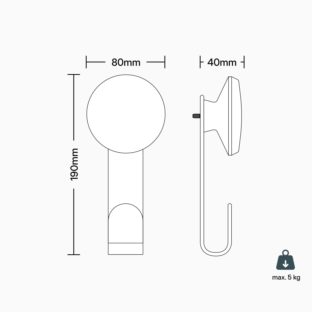 ter Hürne SilentDesign LivingWall Function Metallhaken Eilin Small ter Hürne SilentDesign LivingWall Function Metallhaken Eilin Small