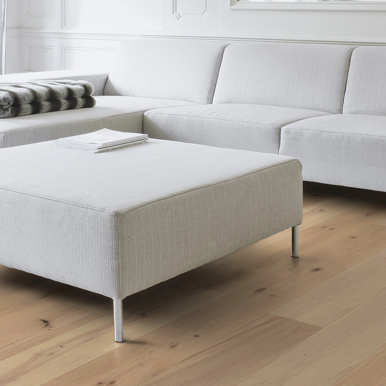 Milieubild Wohnzimmer mit Couch - Nahansicht - Wicanders Wise Parkett Manor House Keppel Milieubild Wohnzimmer mit Couch - Nahansicht - Wicanders Wise 82000280