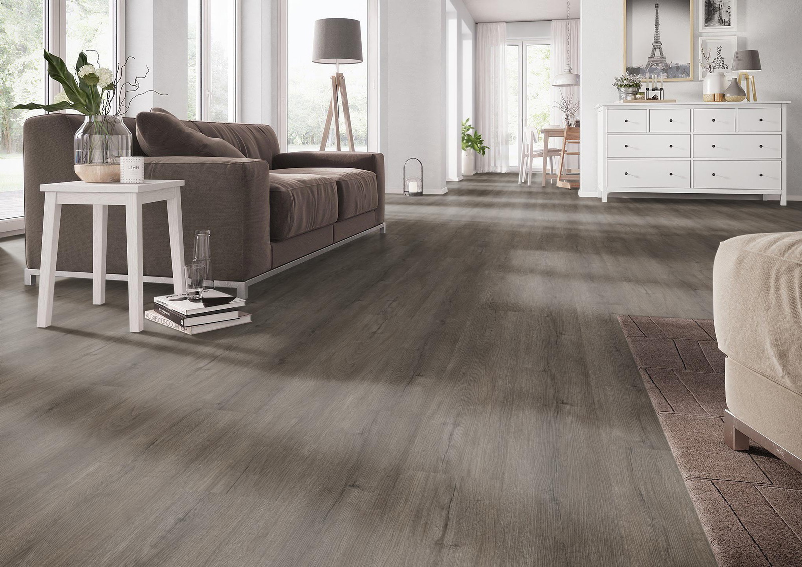 Milieubild Wohnzimmer mit Couch - nexflor NXF-60030-006
