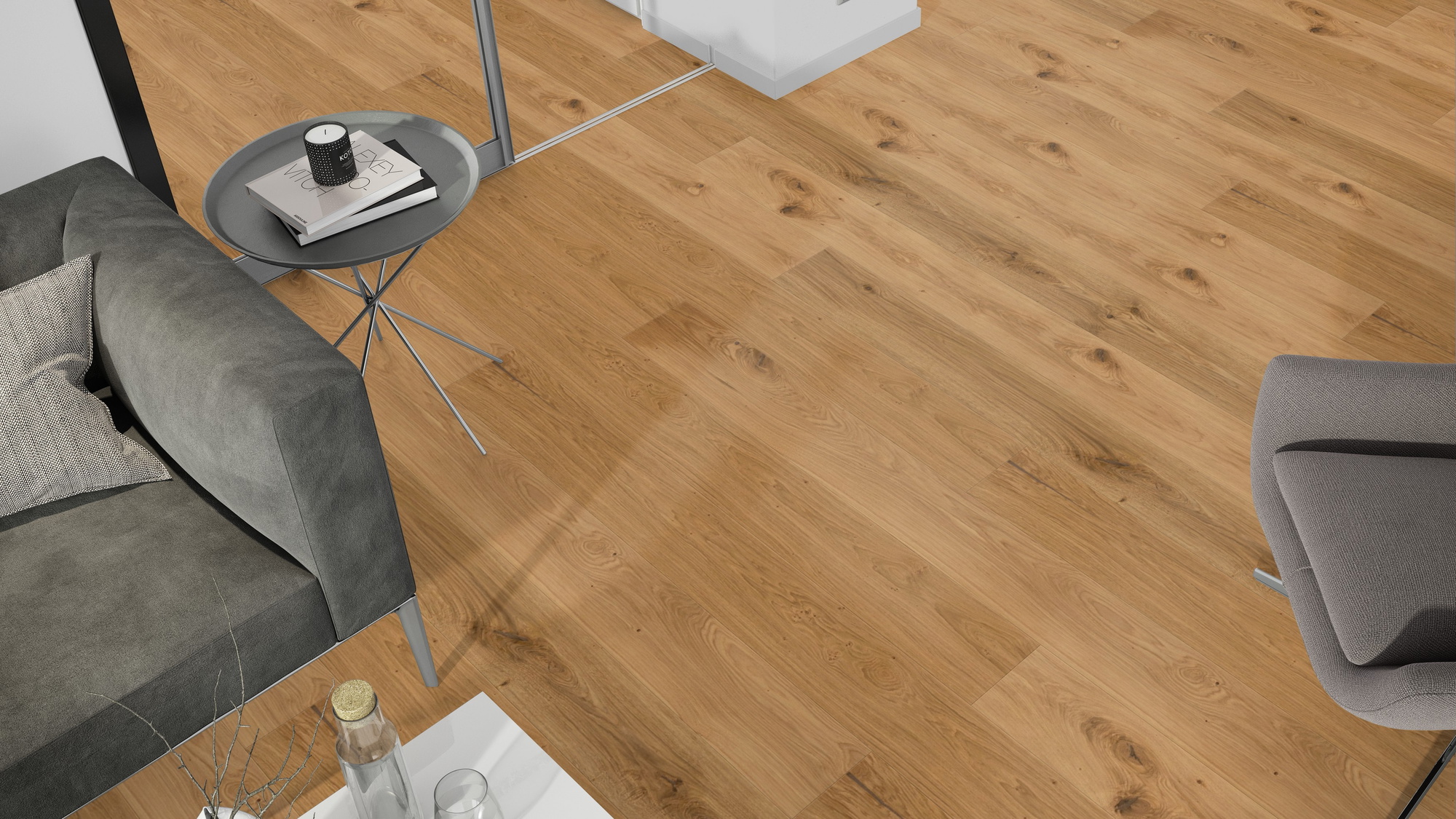 Admonter Parkett FLOORs Eiche basic Gebürstete Struktur Natur-Geölt