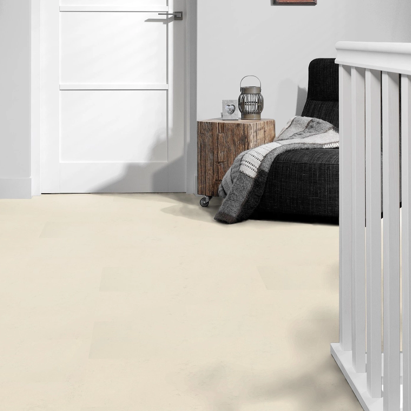 Milieubild Flur mit Treppenlauf - Forbo Flooring Marmoleum Click Moon Milieubild Flur mit Treppenlauf - Forbo Flooring 176470