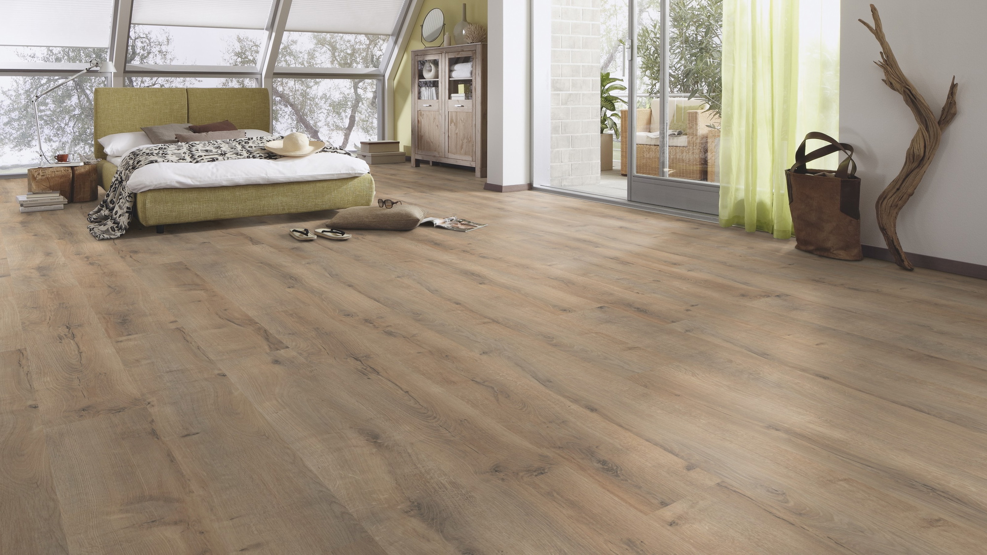Milieubild Schlafzimmer im modernen Dachgeschoss - MEISTER 600012-1288198-06439