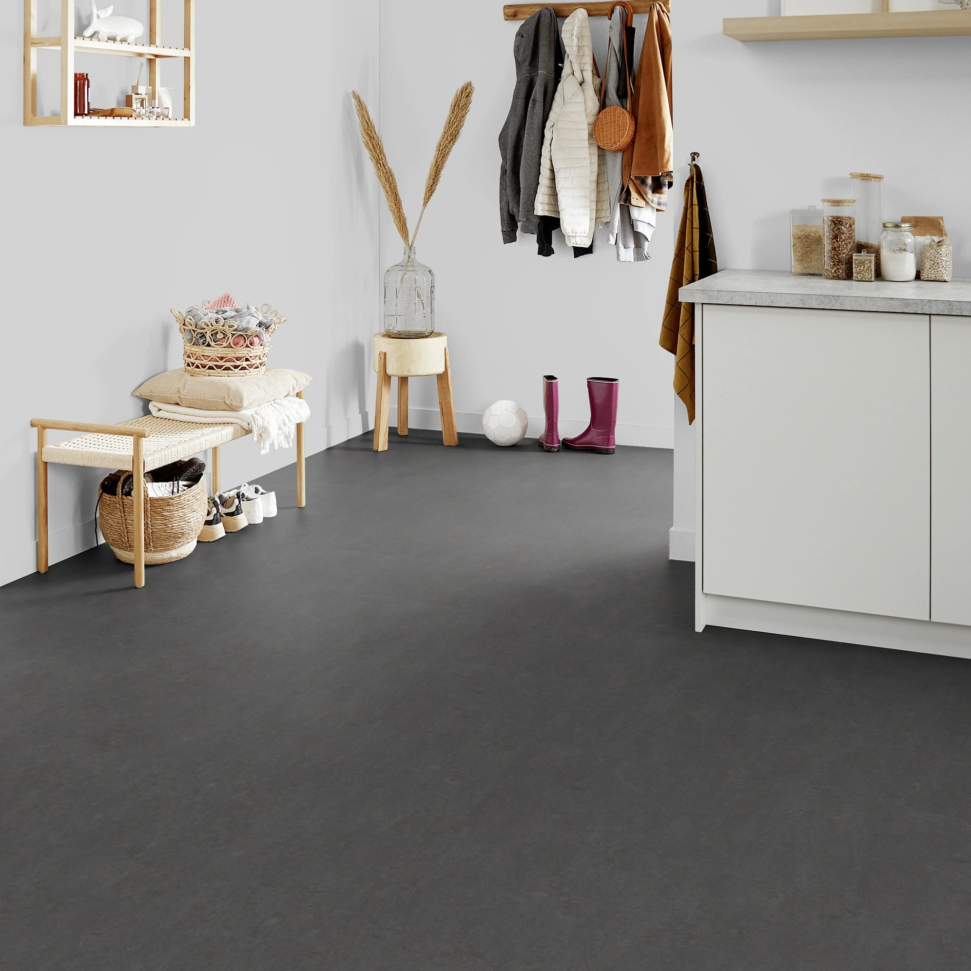 Forbo Flooring Linoleum Marmoleum Click Volcanic Ash 633872 Forbo Flooring Linoleum Marmoleum Click Volcanic Ash 633872