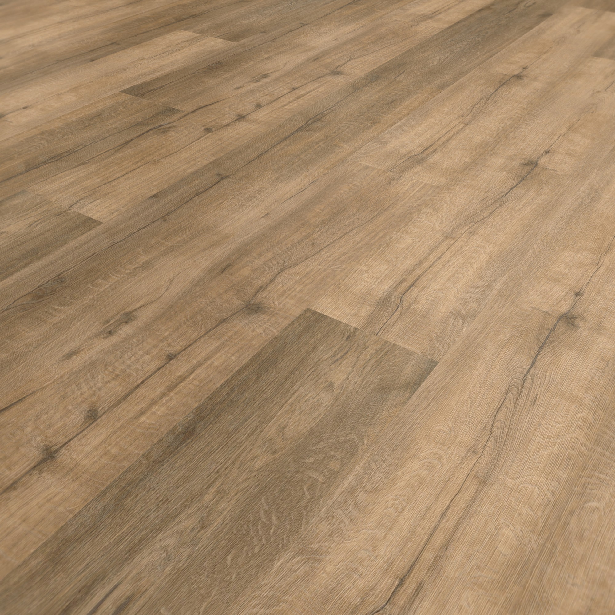 Perspektivische Ansicht - wineo Klebe-Vinyl wineo 400 wood XL Vintage Oak Brown Perspektivische Ansicht - wineo DB297WXL