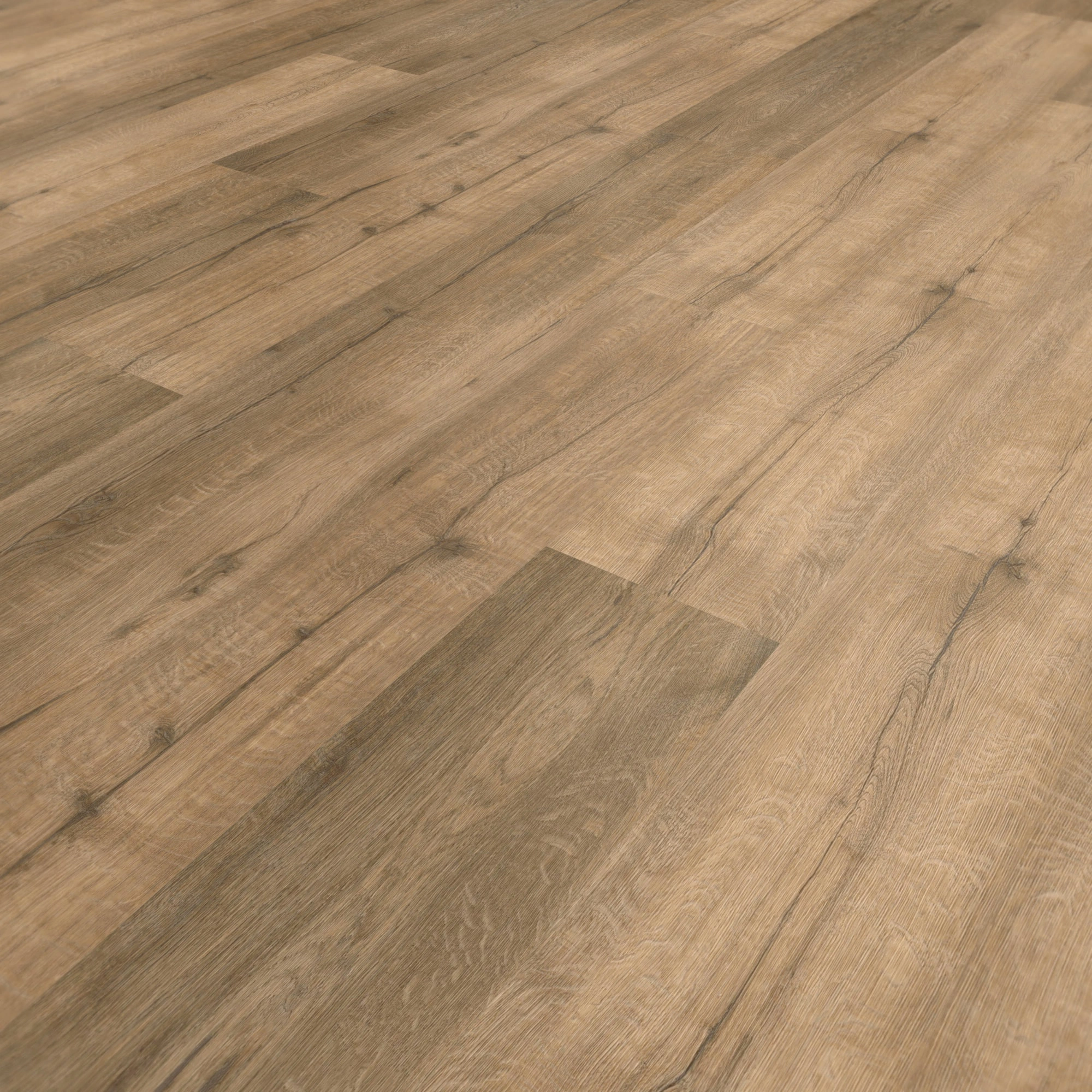 Perspektivische Ansicht - wineo Klebe-Vinyl wineo 400 wood XL Vintage Oak Brown Perspektivische Ansicht - wineo DB297WXL