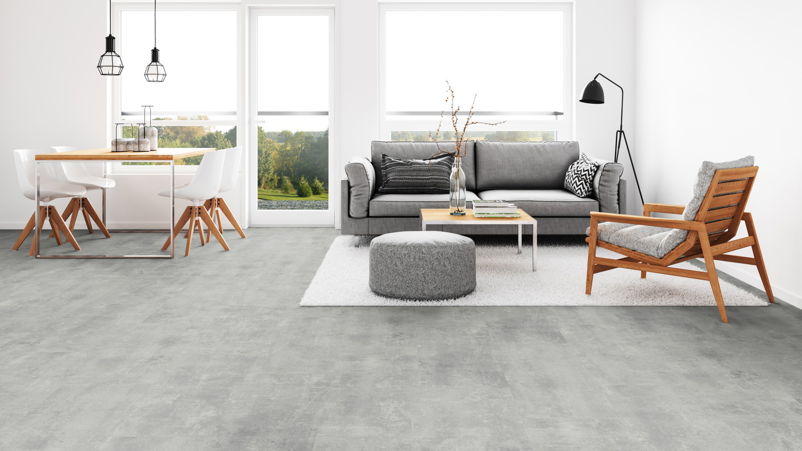 Tarkett Rigid Klick-Designboden iD Evolution Rigid Home Patina Concrete Soft Grey