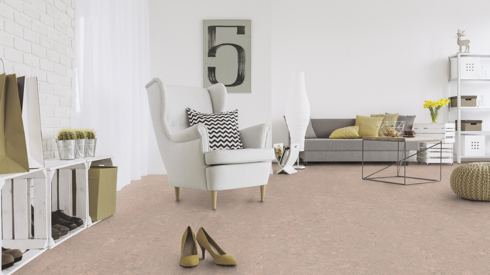 Milieubild Wohnzimmer mit Sessel und Sofa - Wicanders Wise 80002262