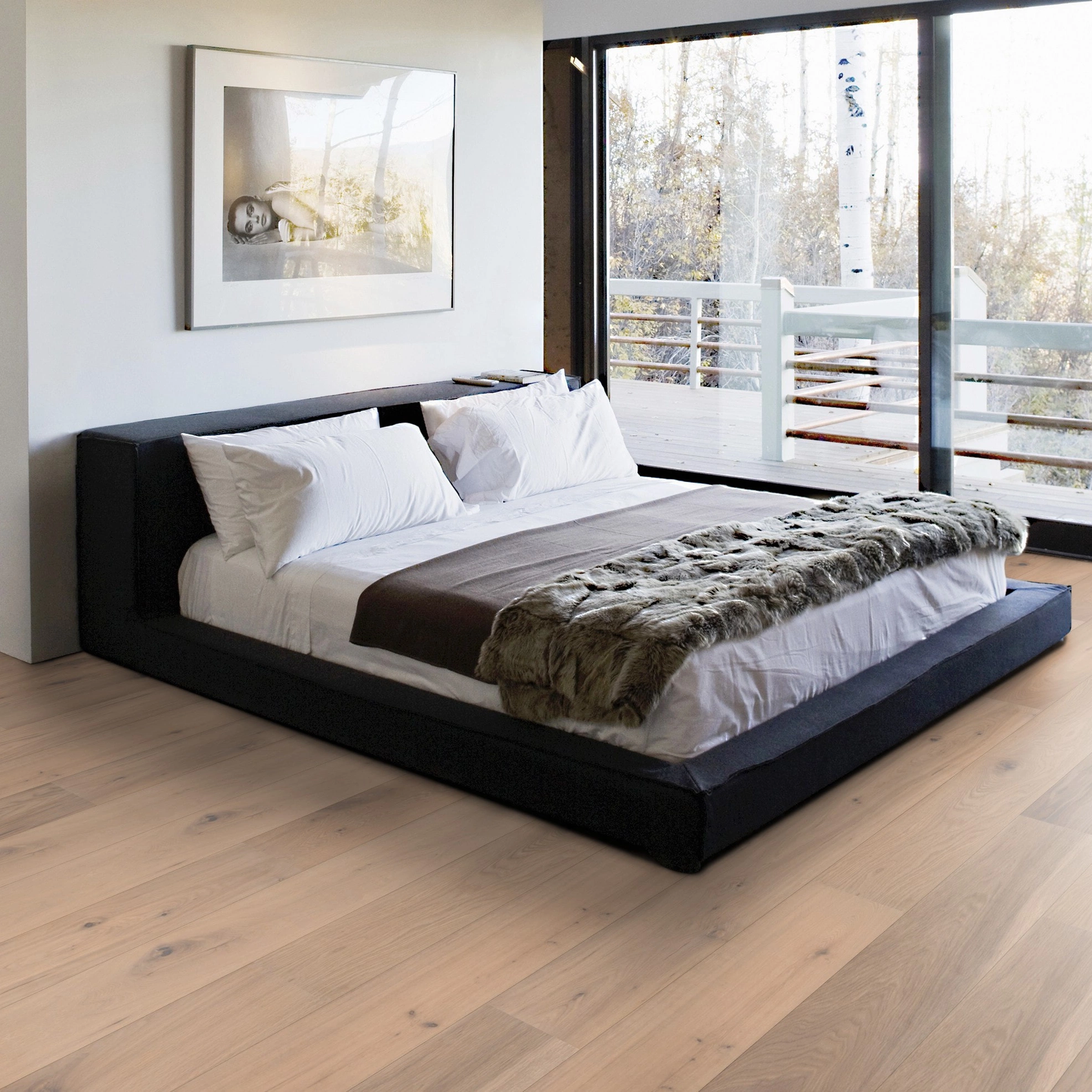 Milieubild Schlafzimmer mit Balkon - Wicanders Wise Parkett Manor House Lumley Milieubild Schlafzimmer mit Balkon - Wicanders Wise 82000105