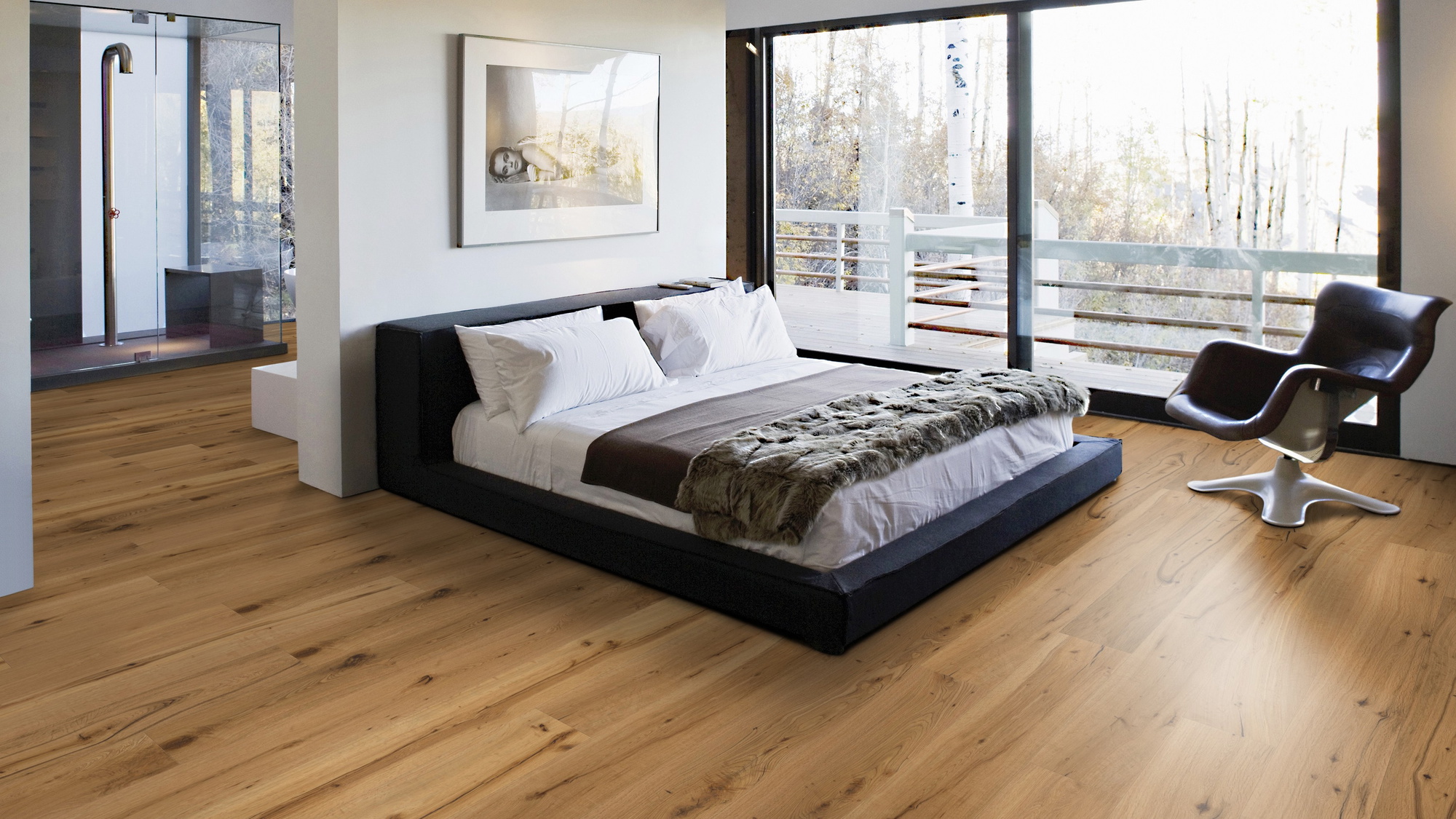 Milieubild Schlafzimmer mit Balkon - Wicanders Wise Parkett Essential Hamburg Milieubild Schlafzimmer mit Balkon - Wicanders Wise 82000873