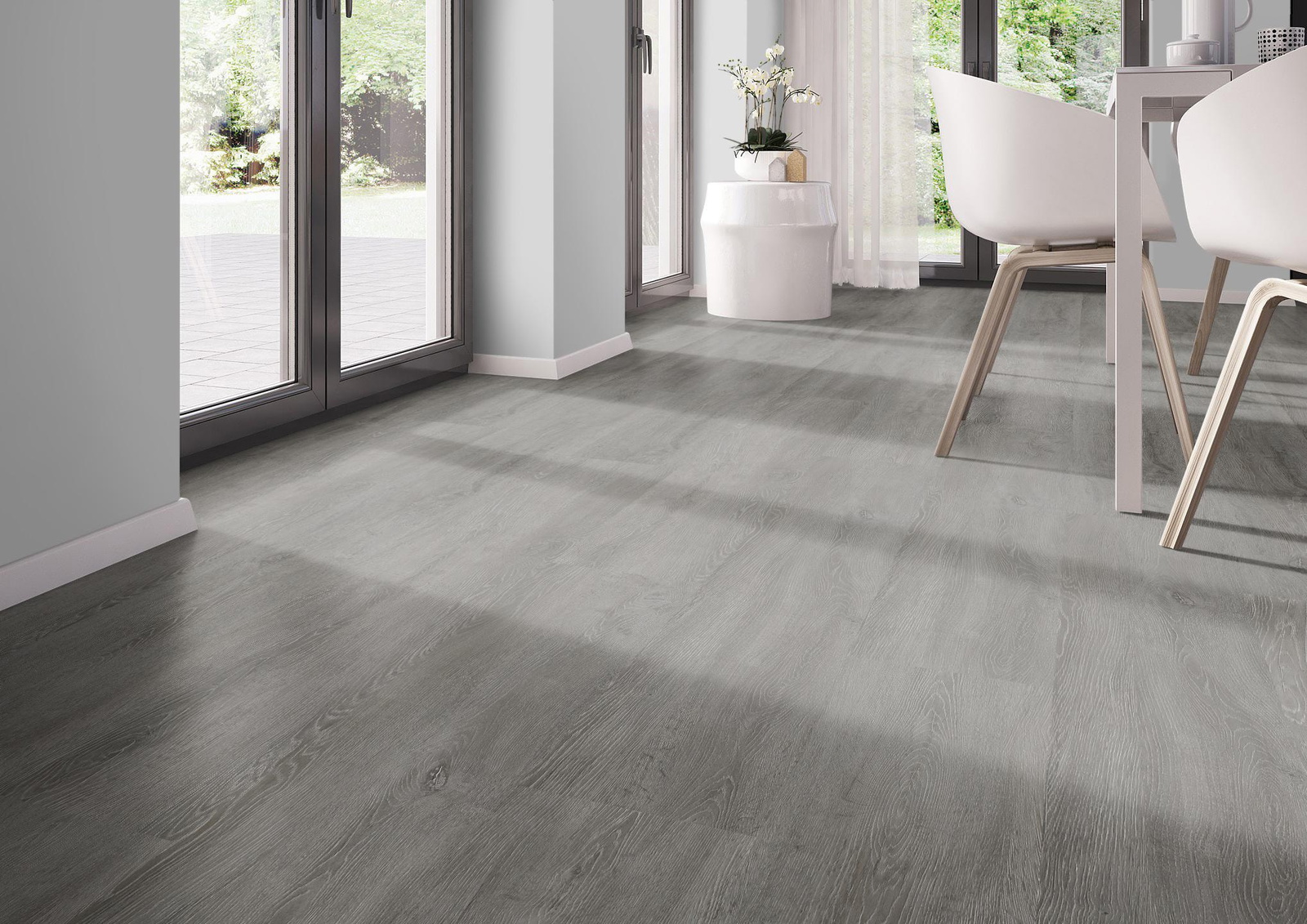 Milieubild Modernes Esszimmer - bodentiefe Perspektive - nexflor NXF-20030-005