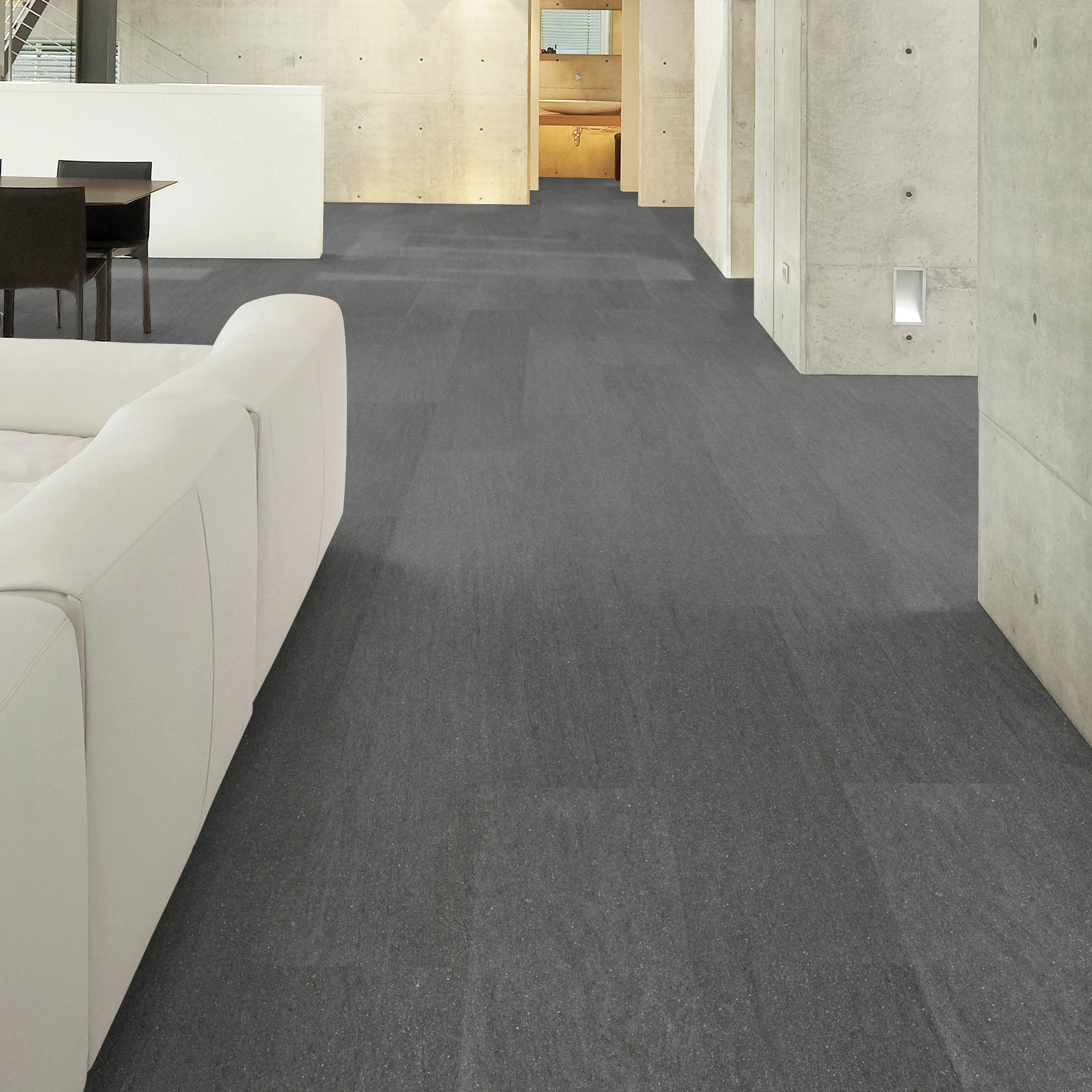 Milieubild Wohnzimmer im Loft-Stil - Wicanders Wise HDF Klick-Designboden stone Natural Basaltina Stone Milieubild Wohnzimmer im Loft-Stil - Wicanders Wise 80003898