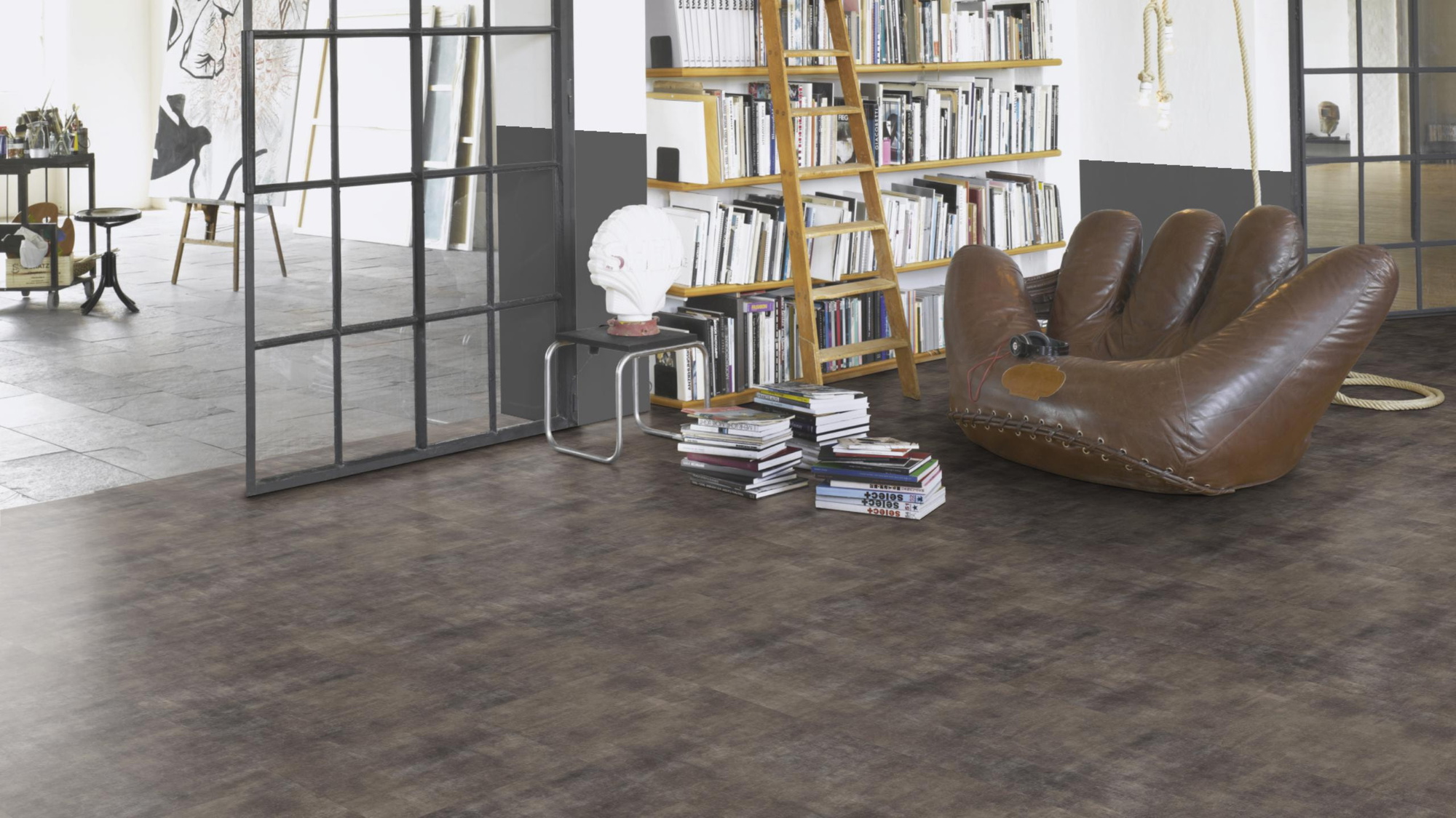 Milieubild Modernes Wohnzimmer mit Atelier - Parador 1750854