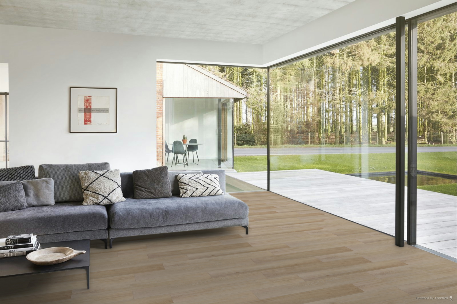 Milieubild Modernes Wohnzimmer mit Fensterfront - BerryAlloc 60002250