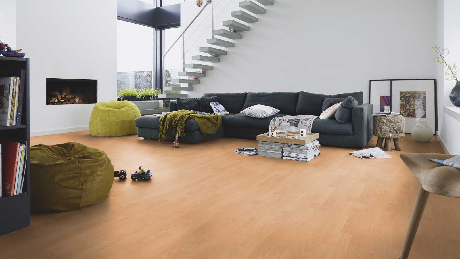 Milieubild Modernes Wohnzimmer mit Kamin - MEISTER 600014-1288198-06201