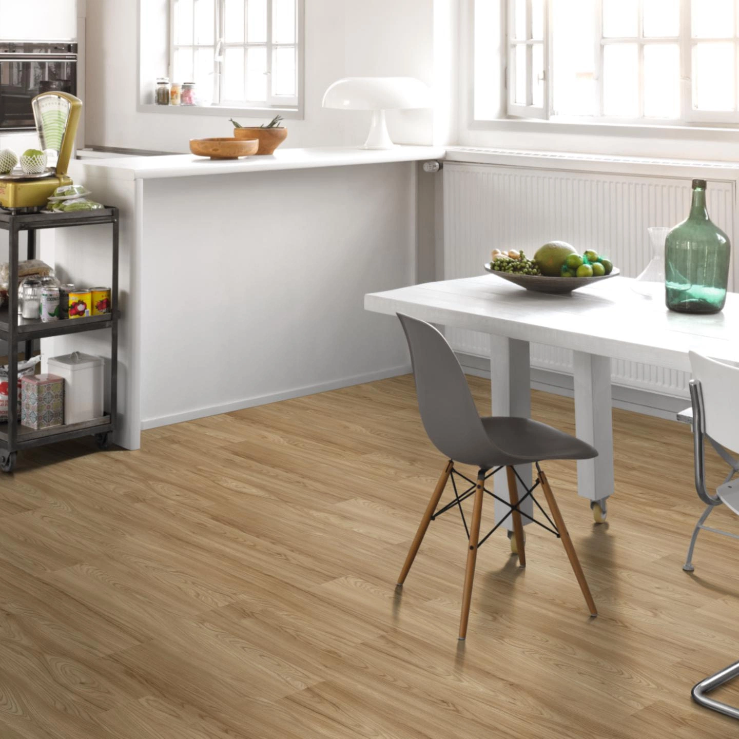 Milieubild Küche mit Essbereich - Parador Laminat Basic 400 Natural Touch Milieubild Küche mit Essbereich - Parador 1748177