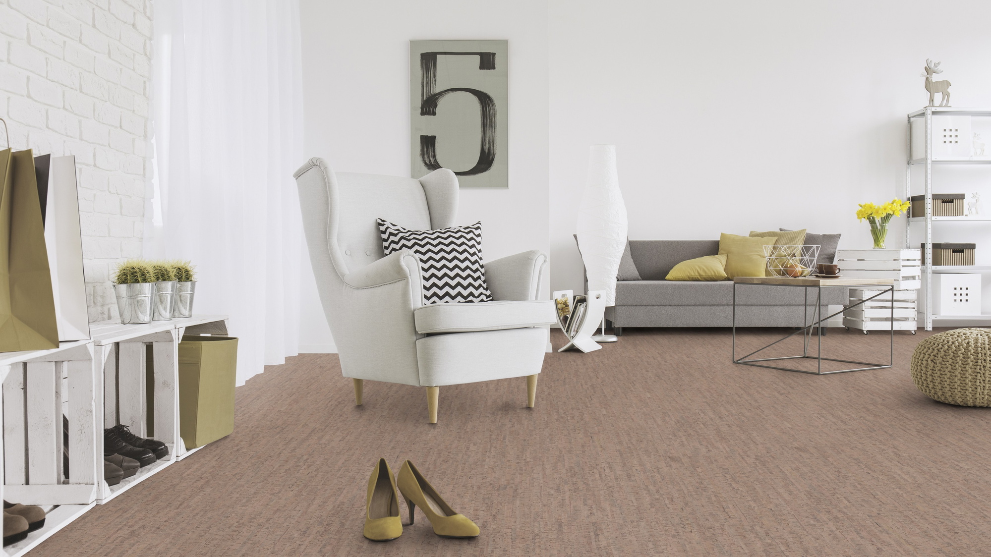 Milieubild Wohnzimmer mit Sessel und Sofa - Wicanders Wise 80001285