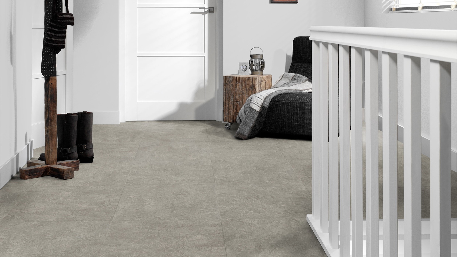 Forbo Flooring Linoleum Marmoleum Modular Neutral Serene Grey t3146