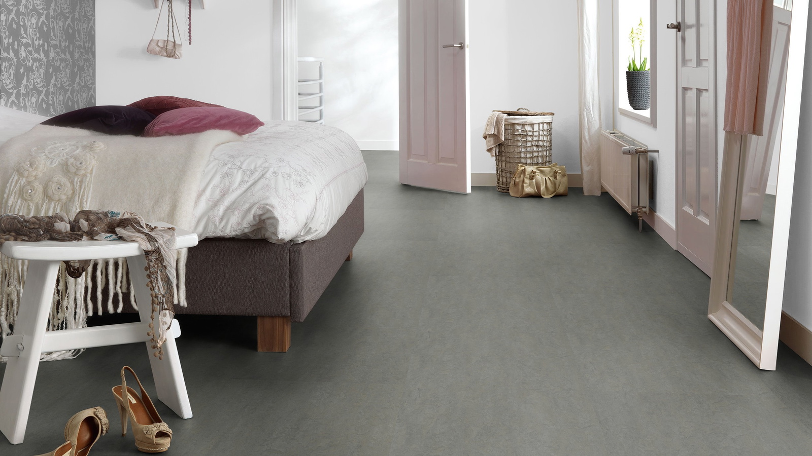 Forbo Flooring Linoleum Marmoleum Modular Neutral Eternity t3866