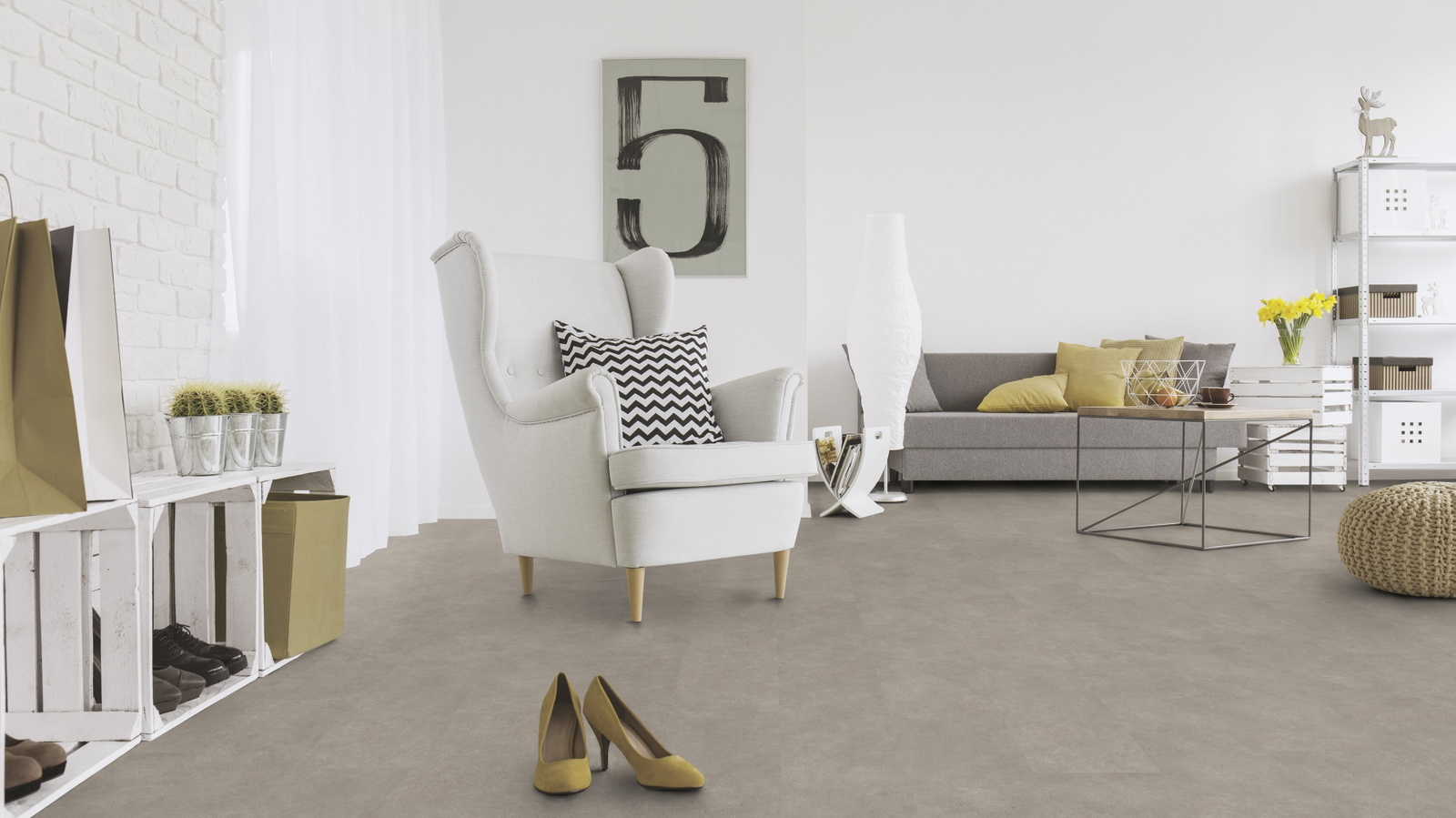 Milieubild Wohnzimmer mit Sessel und Sofa - Wicanders Wise 80003907